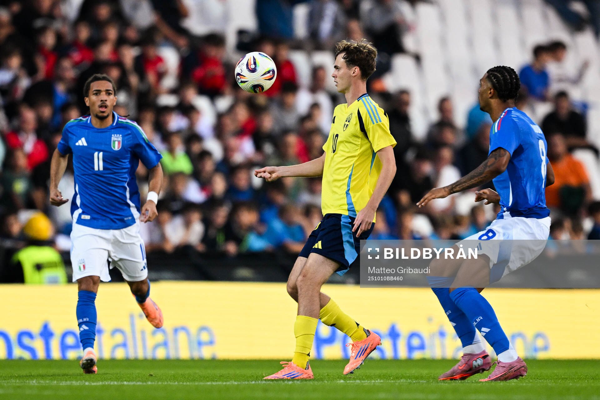 Williot Swedberg of Sweden and Cher Ndour of Italy