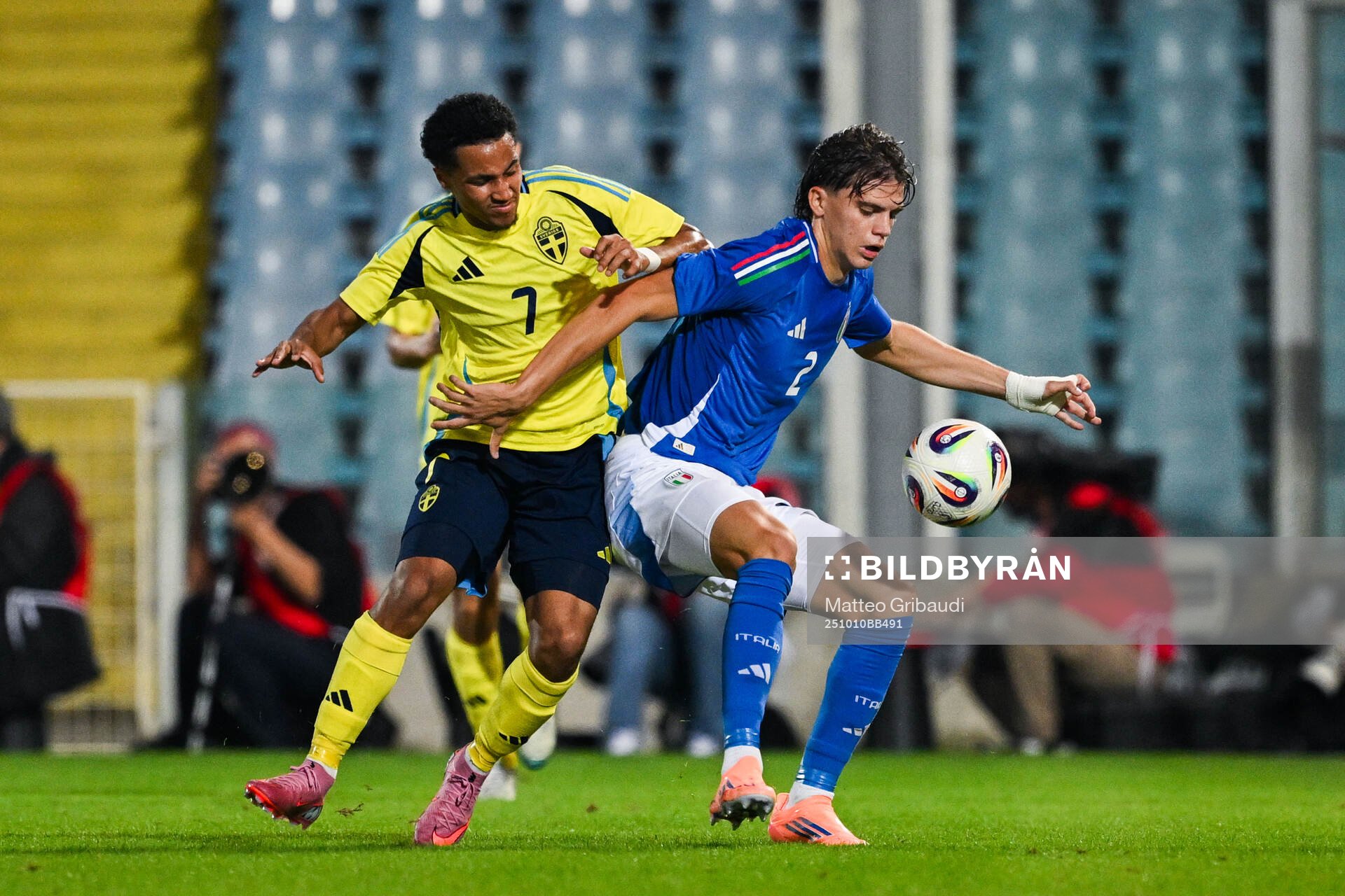Momodou Sonko of Sweden and Marco Palestra of Italy