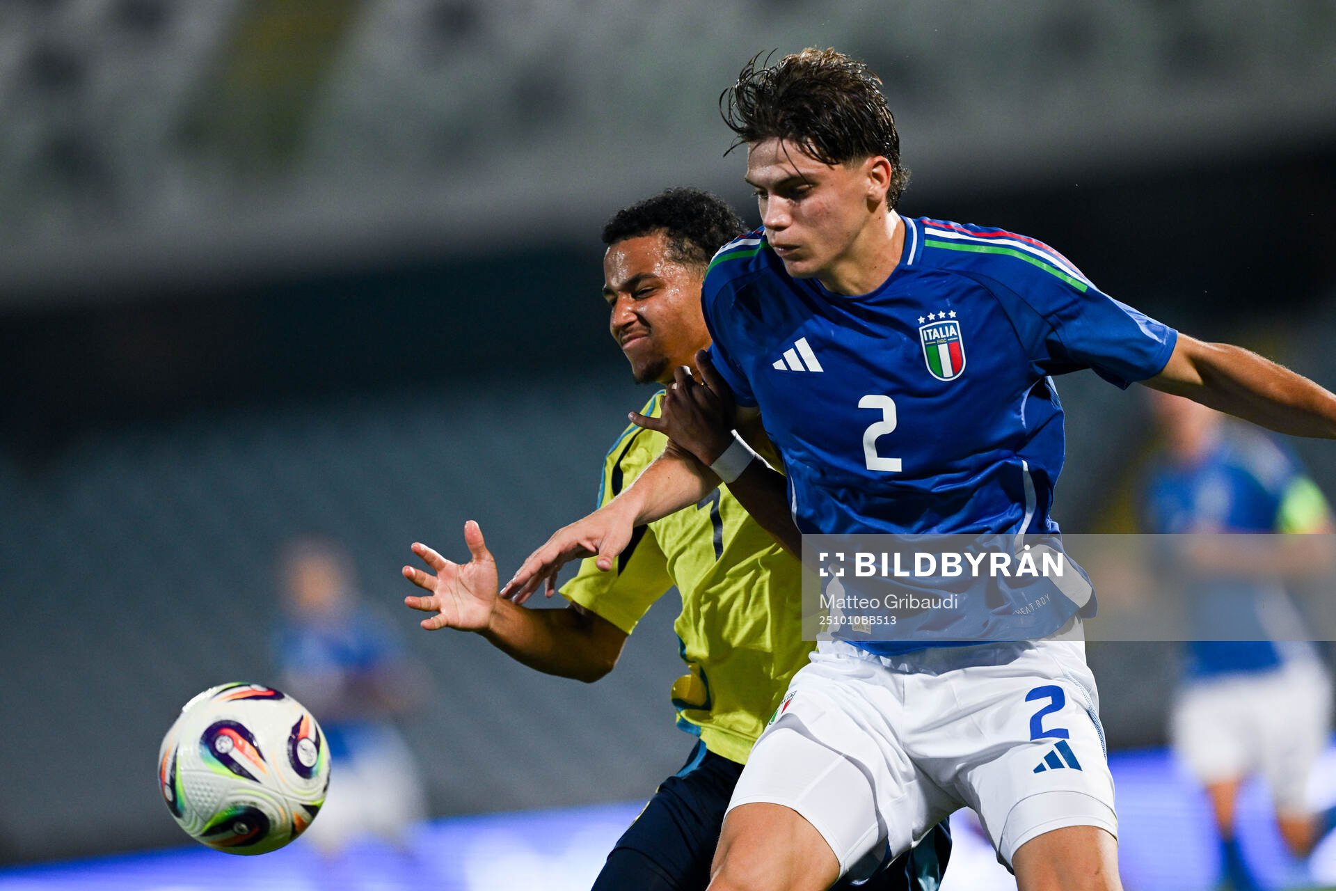 Momodou Sonko of Sweden and Marco Palestra of Italy