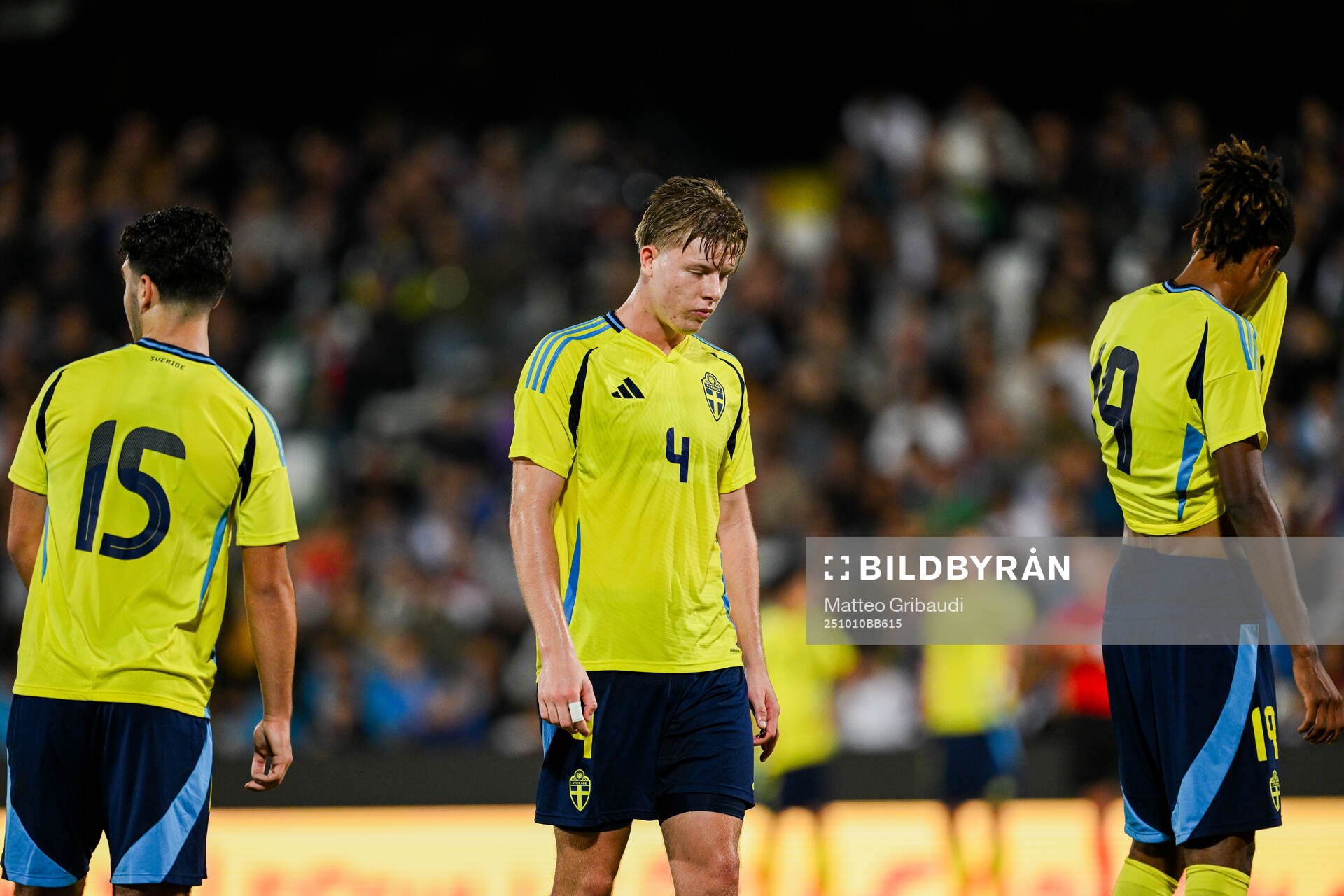 Nils Zätterström of Sweden looks dejected