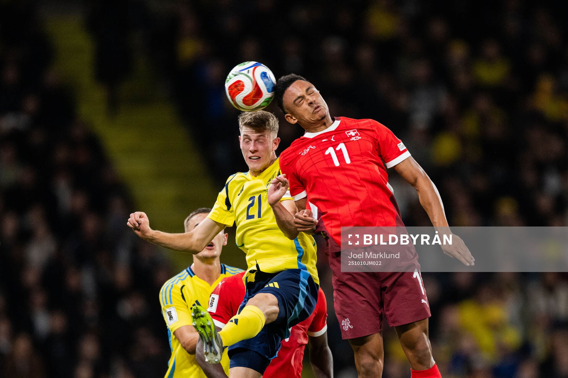 Alexander Bernhardsson of Sweden and Dan Ndoye of