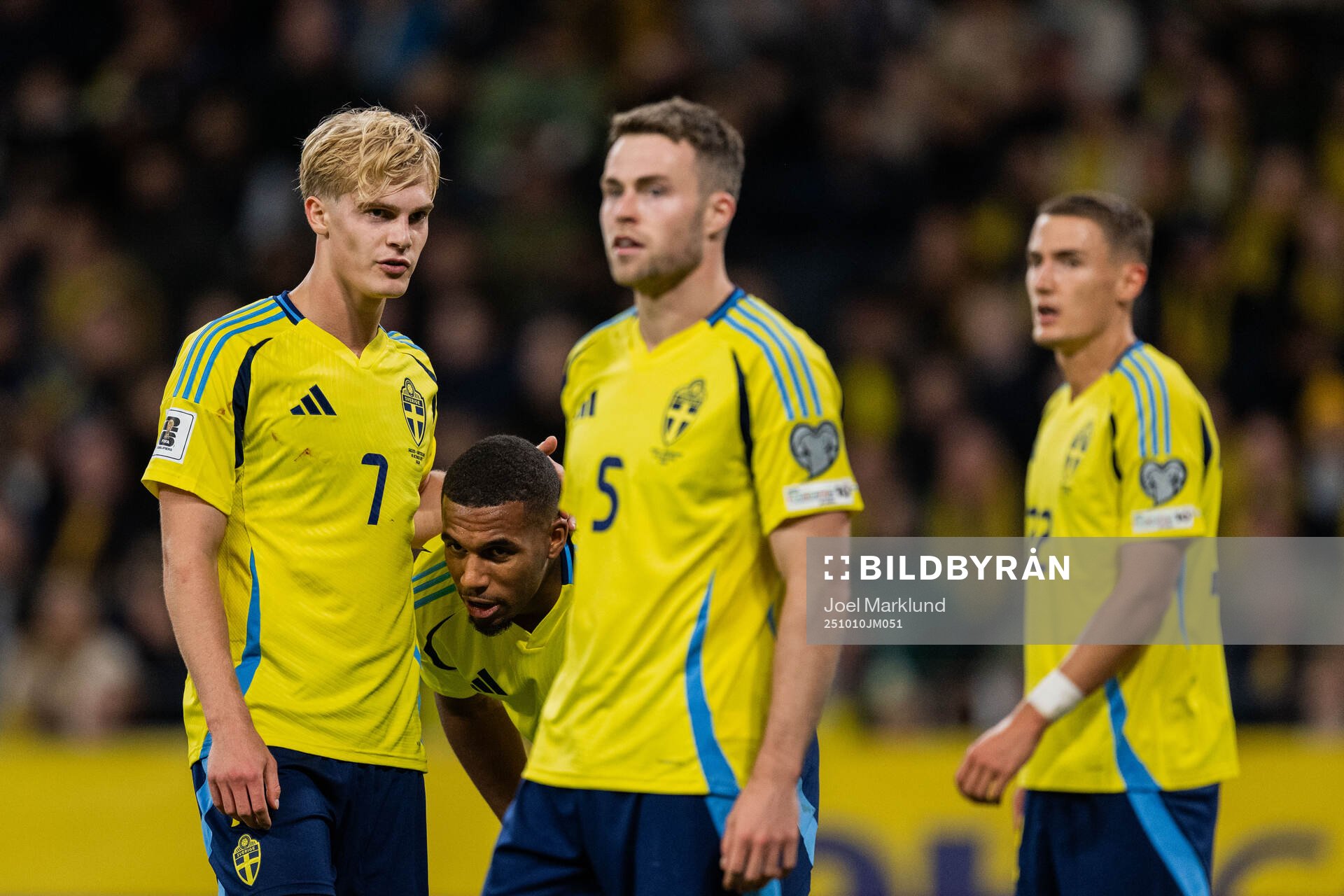 Lucas Bergvall, Isak Hien, Gabriel Gudmundsson, and Gustaf