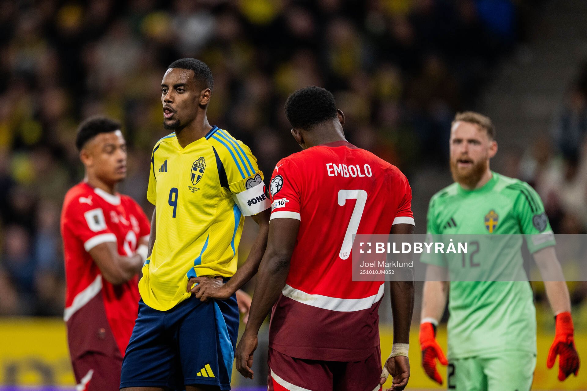 Alexander Isak of Sweden looks dejected