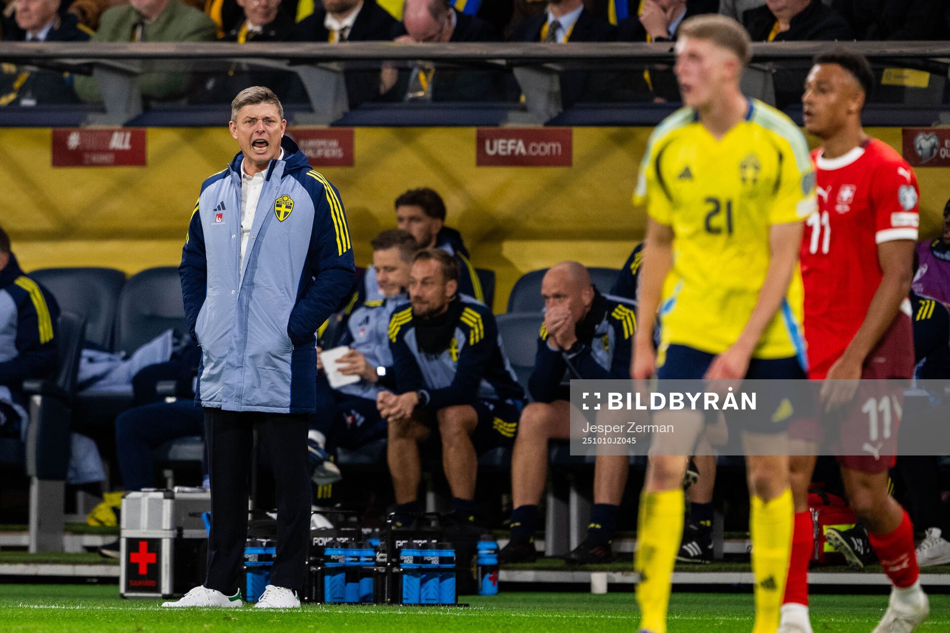 Head coach Jon Dahl Tomasson of Sweden
