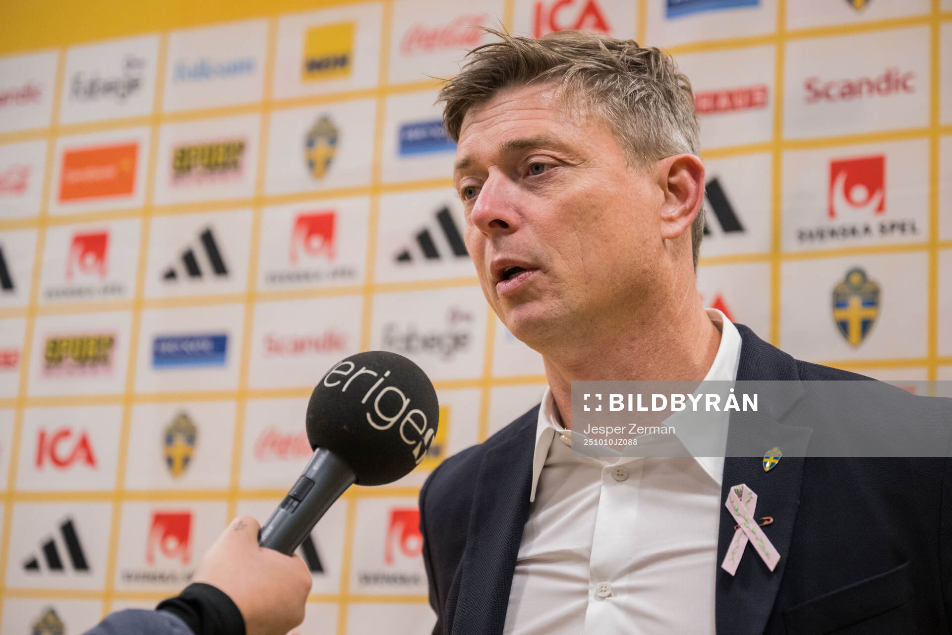 Head coach Jon Dahl Tomasson of Sweden