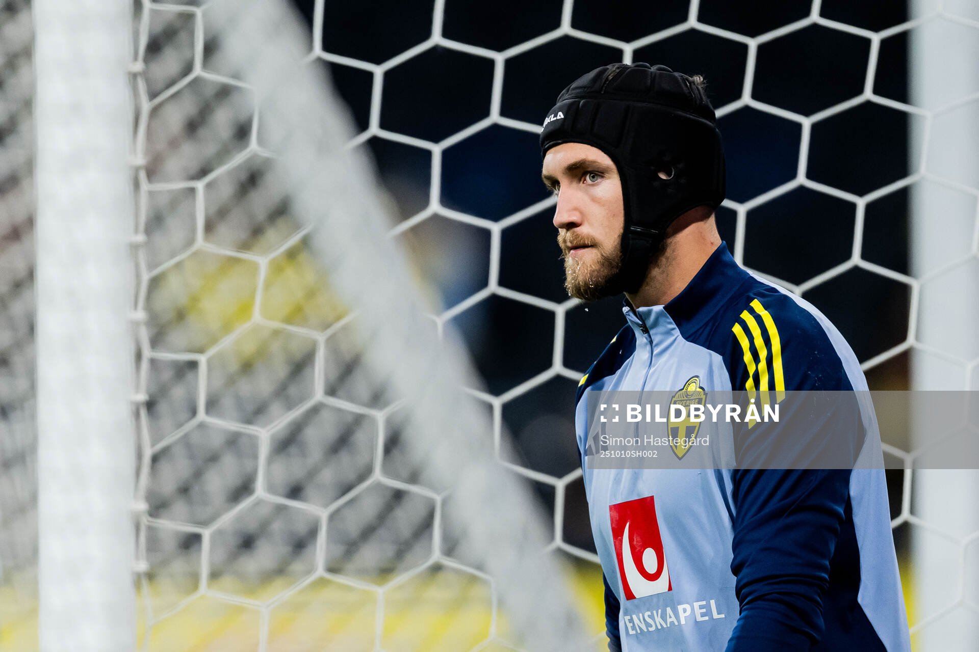 Goalkeeper Noel Törnqvist of Sweden