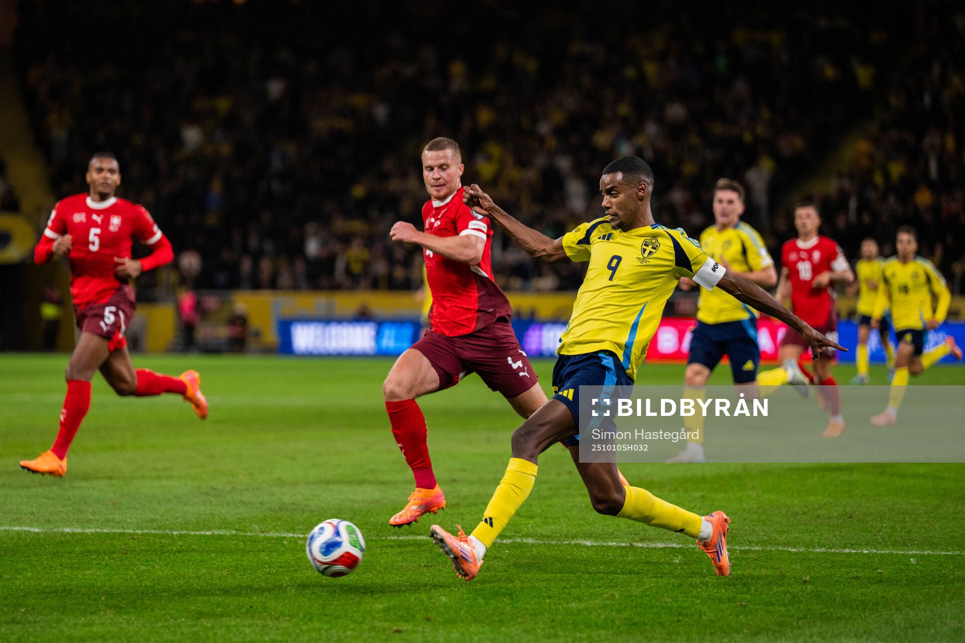 Alexander Isak of Sweden