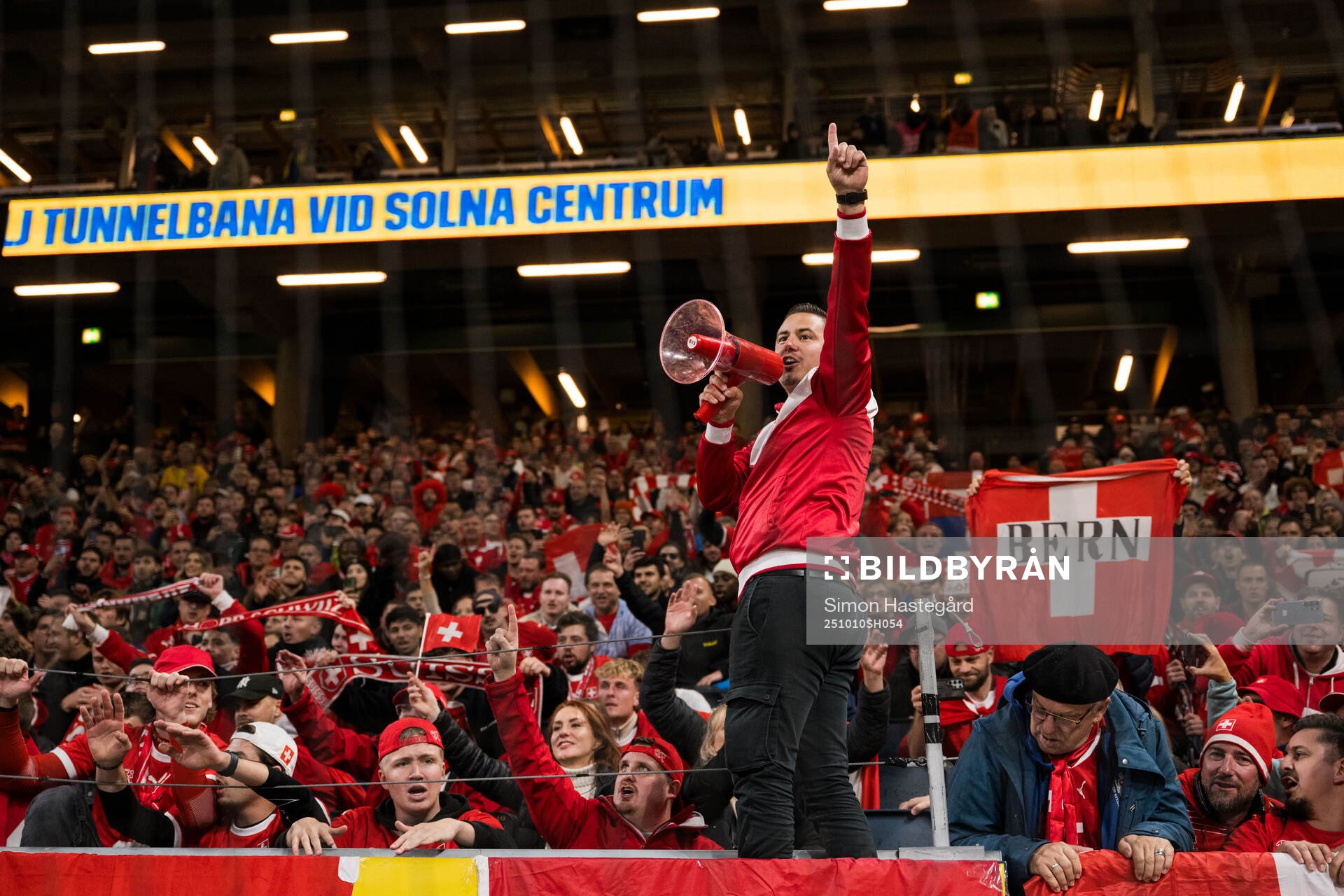 Fans of Switzerland celebrate