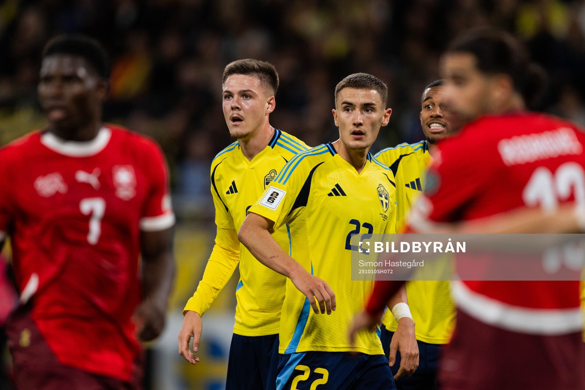 Emil Holm, Gustaf Lagerbielke and Isak Hien of Sweden