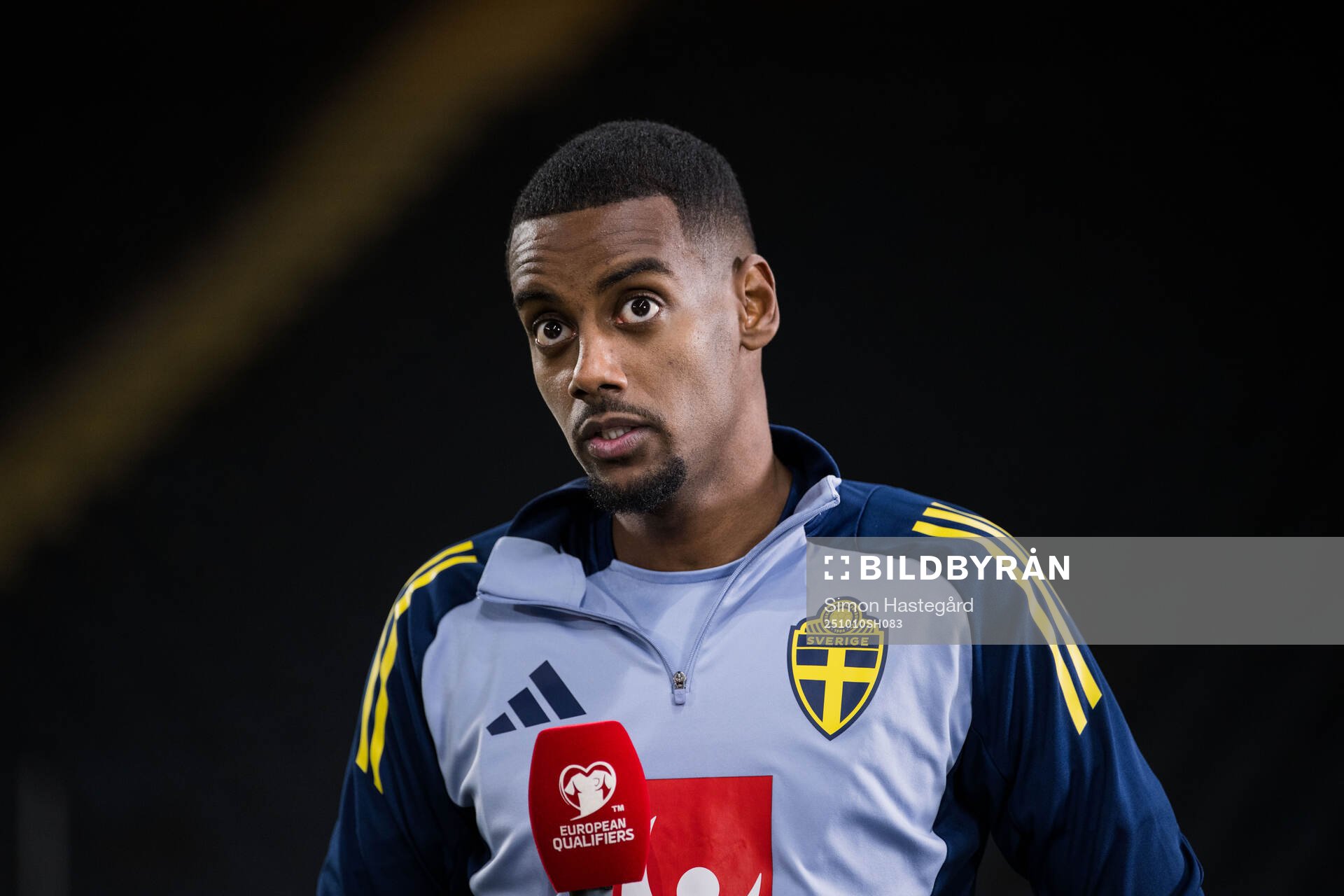Alexander Isak of Sweden in the Swedish broadcaster Viaplay