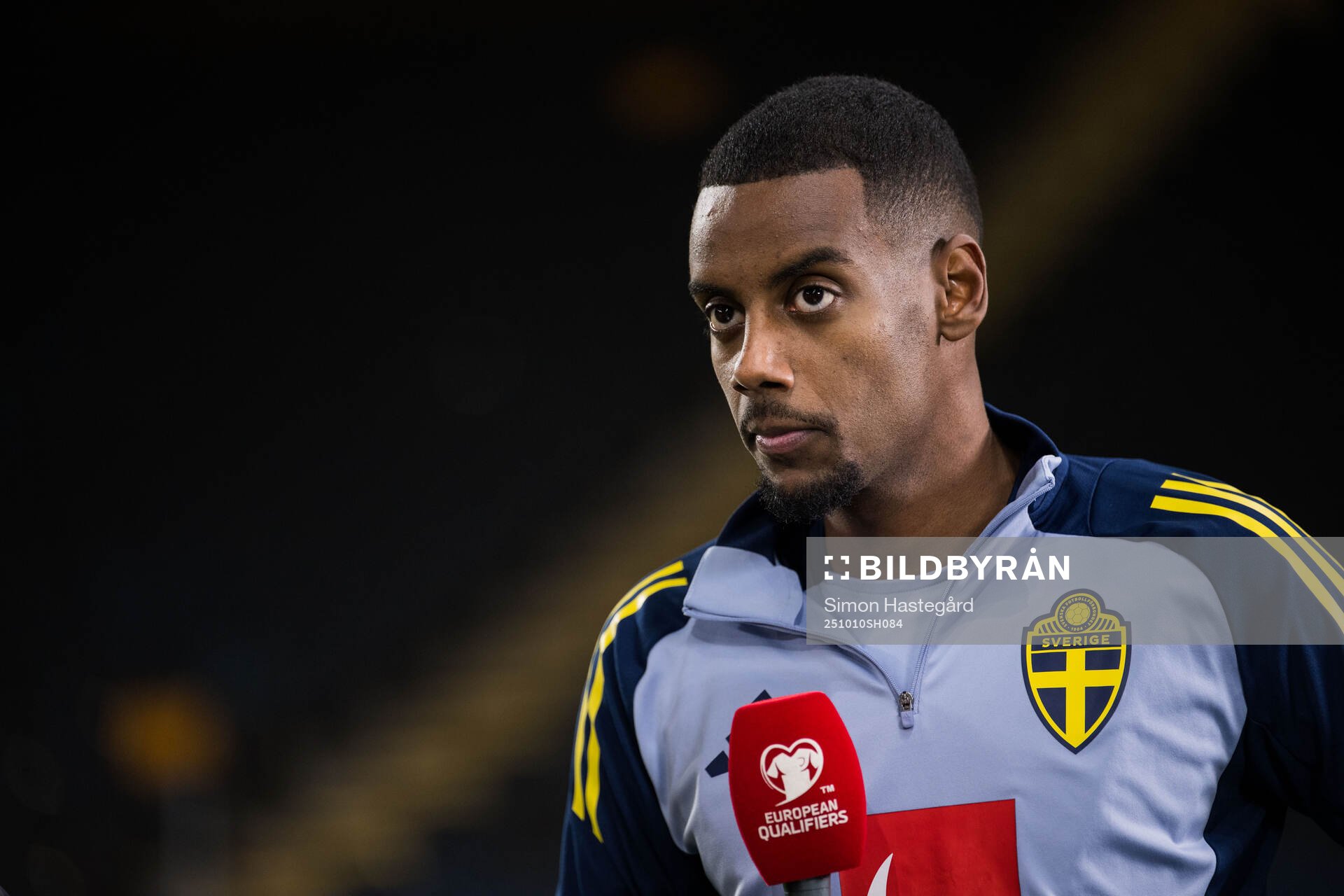 Alexander Isak of Sweden in the Swedish broadcaster Viaplay