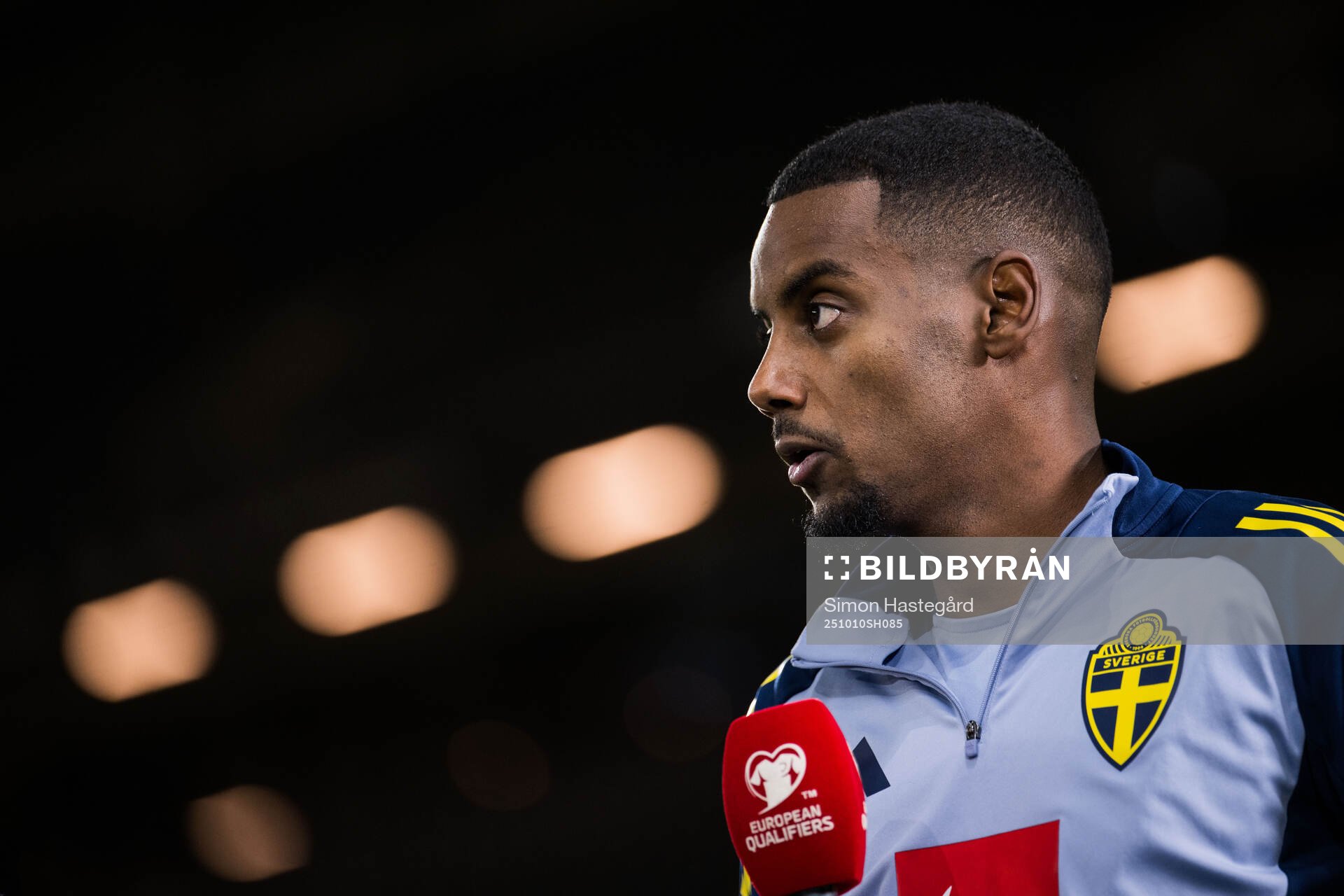 Alexander Isak of Sweden in the Swedish broadcaster Viaplay