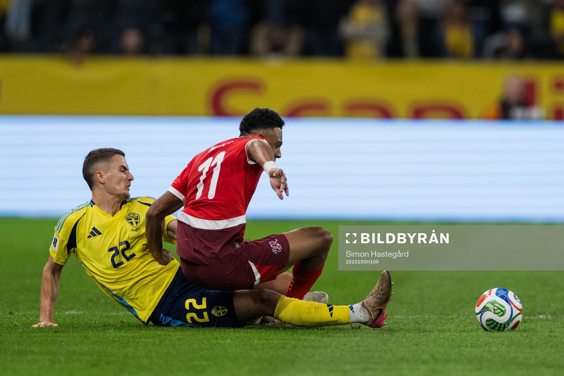 Gustaf Lagerbielke of Sweden and Dan Ndoye of Switzerland