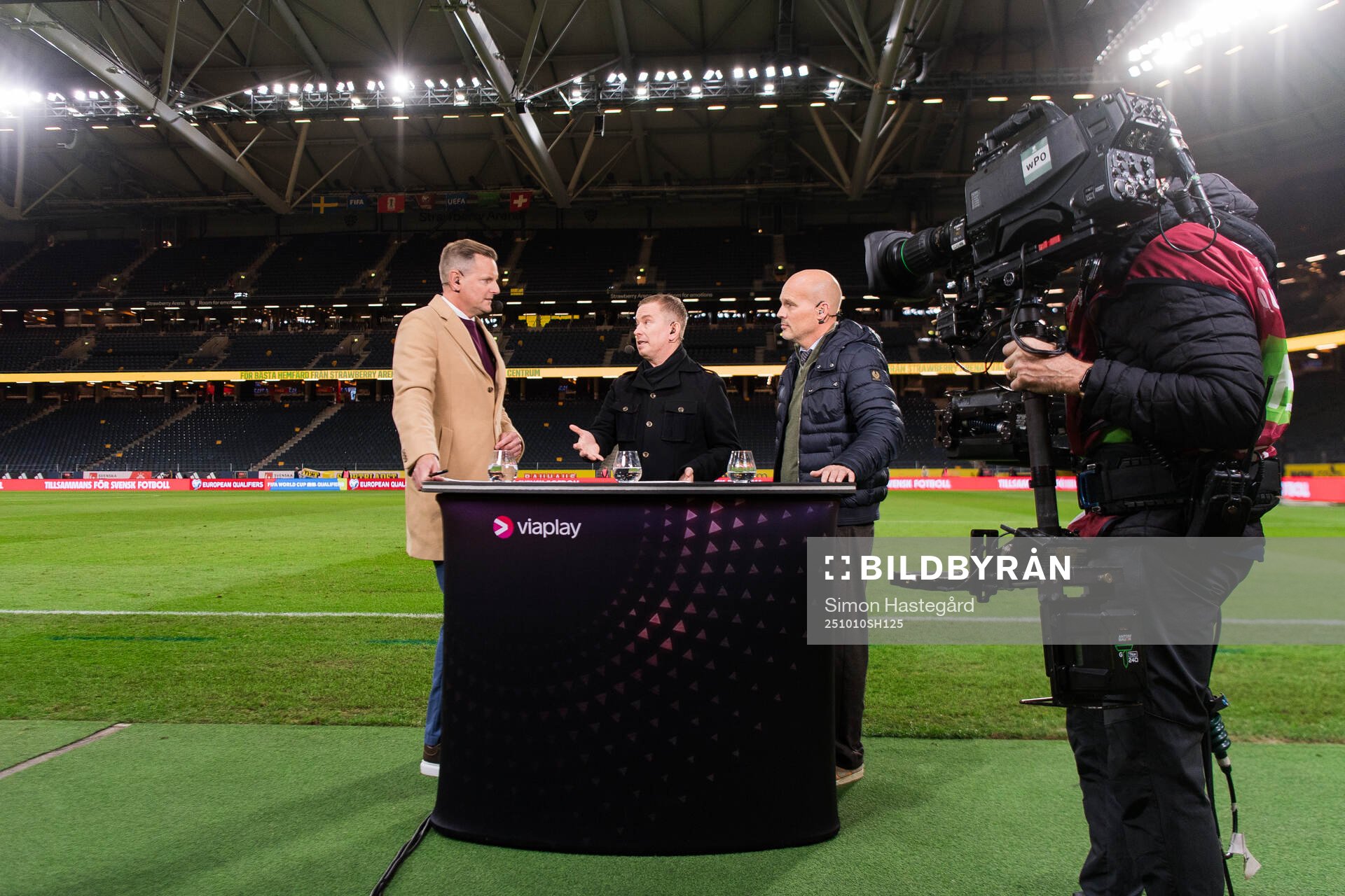 Niklas Jihde, Erik Niva and Fredrik Ljungberg in the