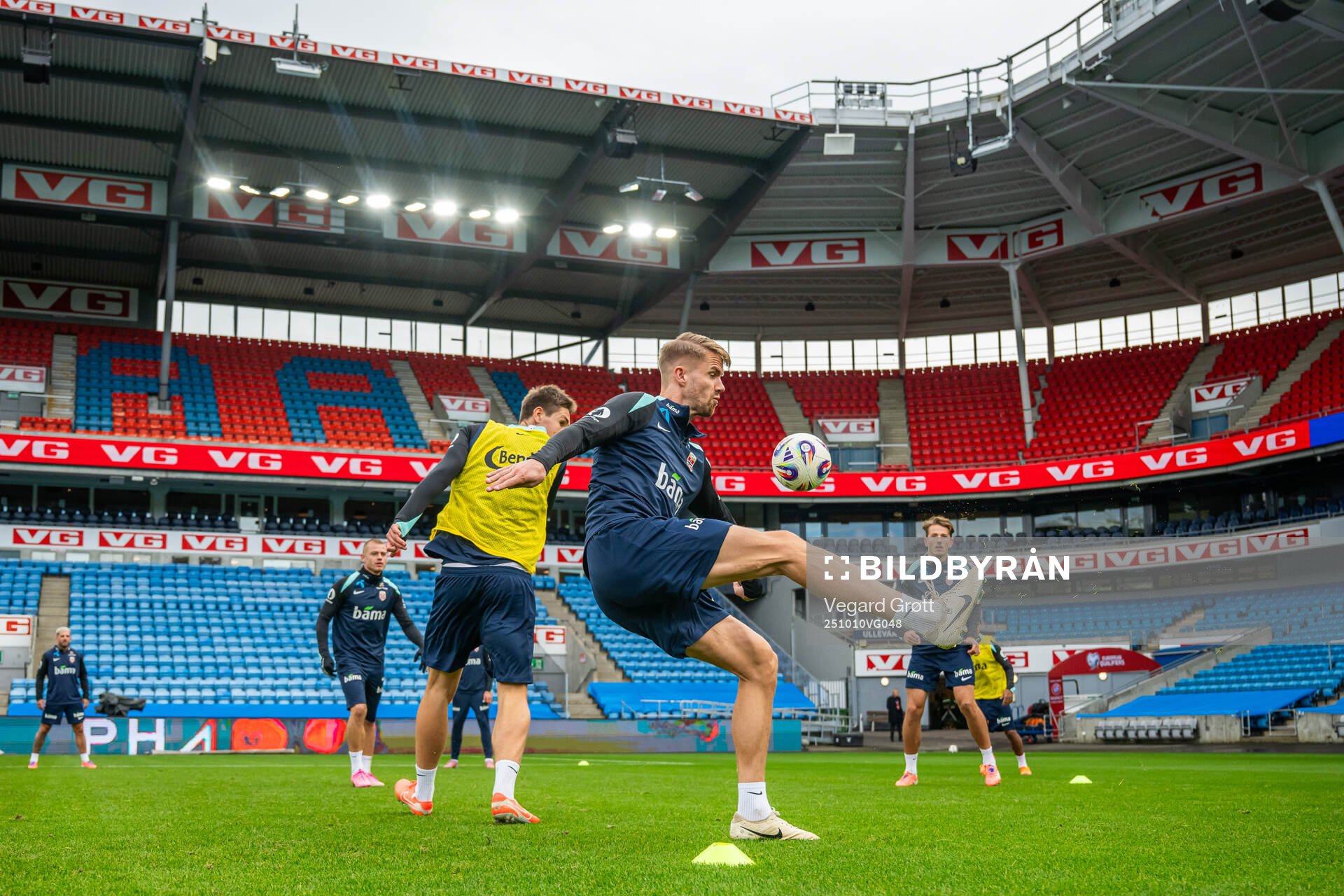Kristoffer Ajer of the Norwegian national football team