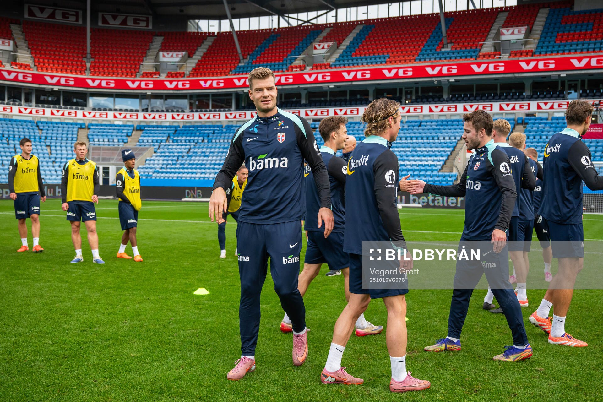 Alexander Sørloth of the Norwegian national football team