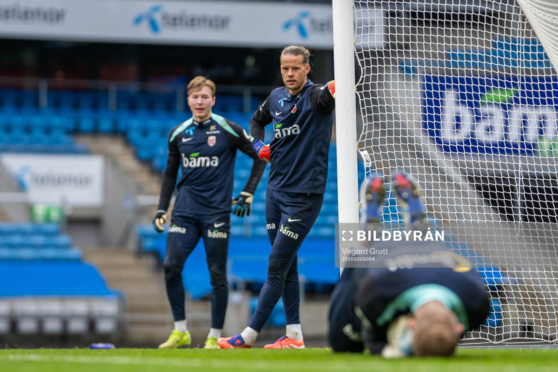 Goalkeepers Mathias Dyngeland, Ørjan Håskjold Nyland and