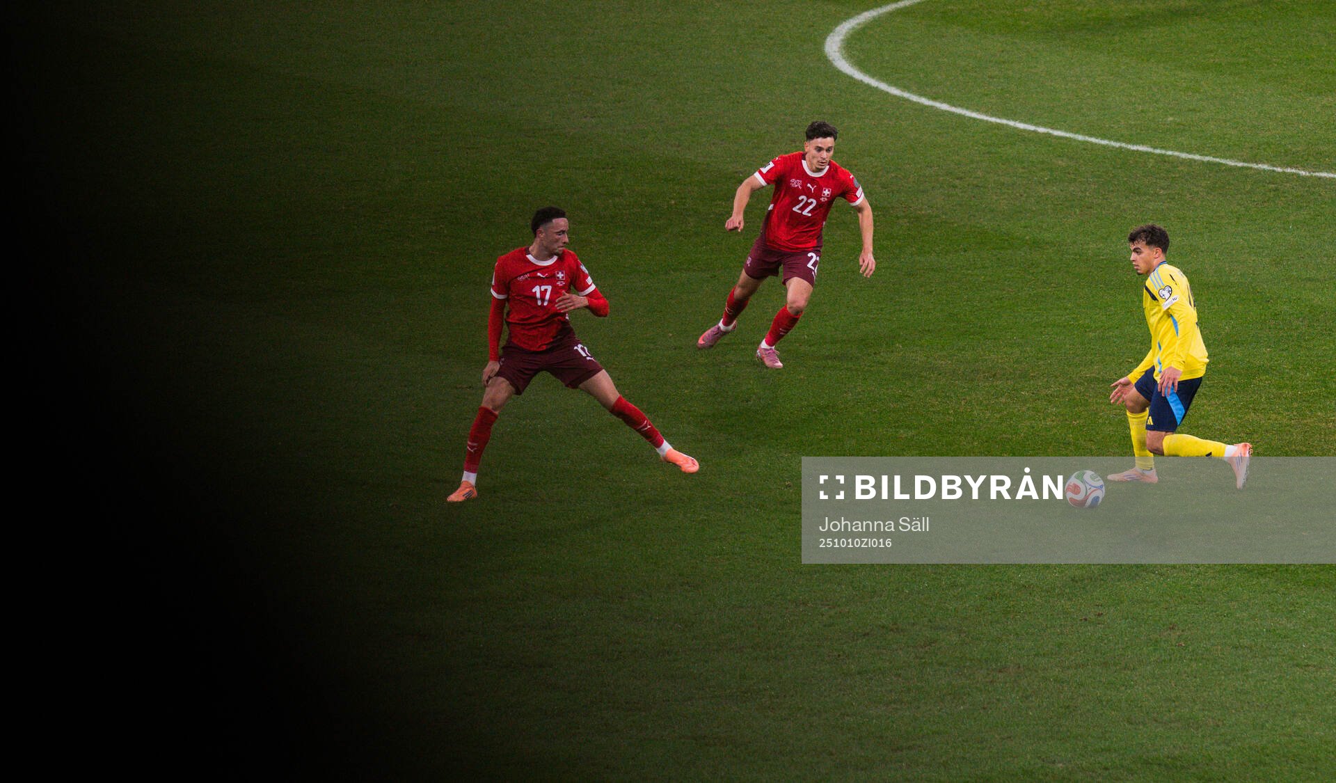 Ruben Vargas and Fabian Rieder of Switzerland against Yasin