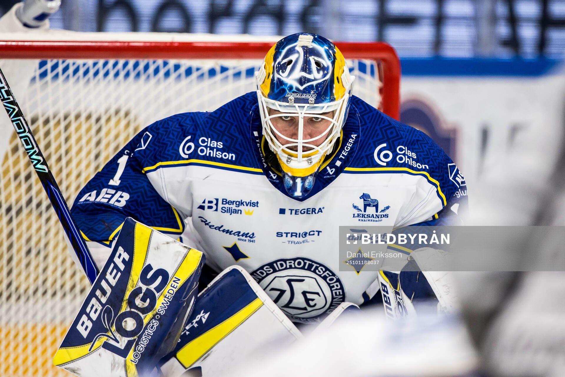 Leksands målvakt Marcus Gidlöf
