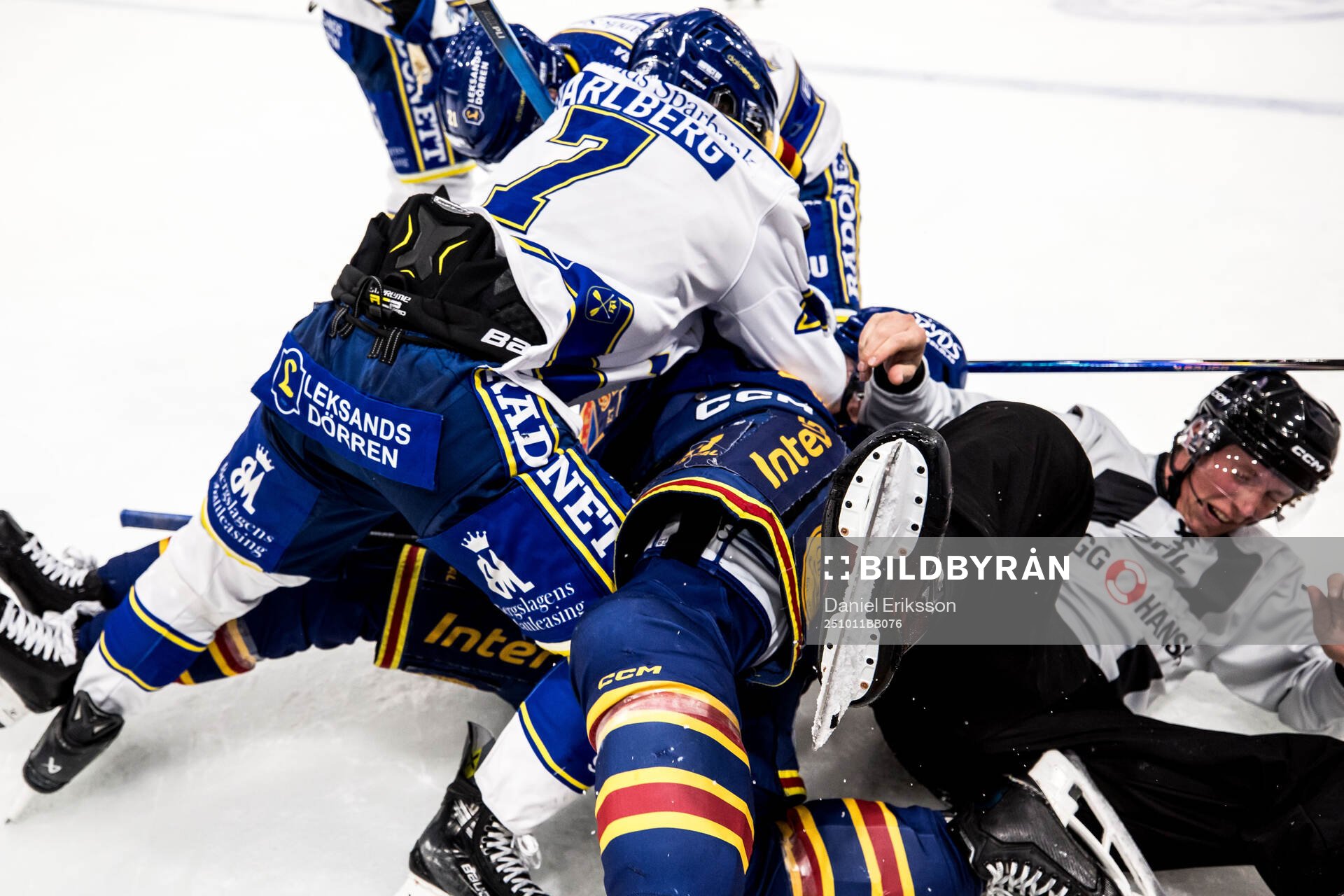 Djurgårdens Gustav Lindström och Leksands Marcus Karlberg