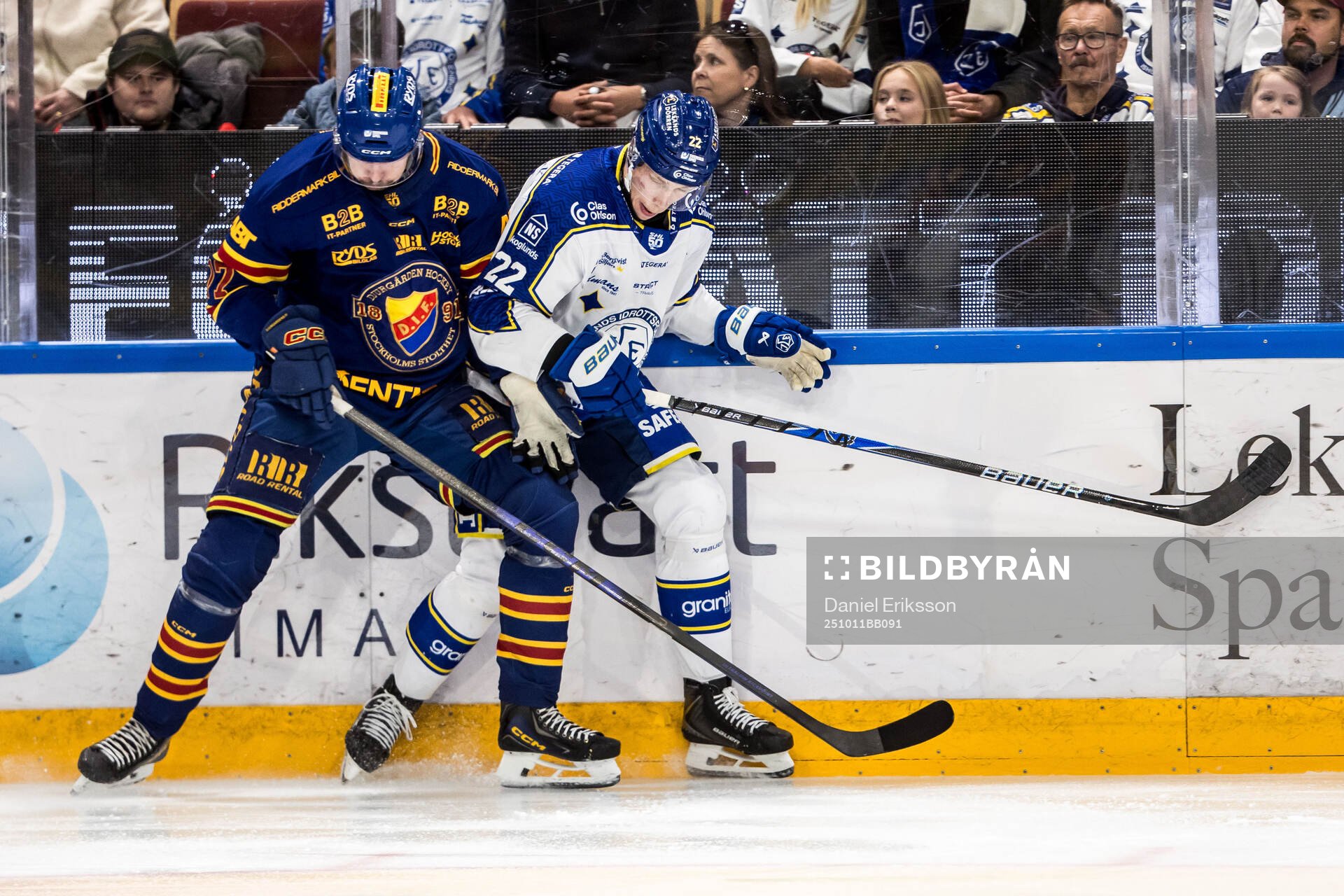 Djurgårdens Marcus Krüger och Leksands Lukas Vejdemo