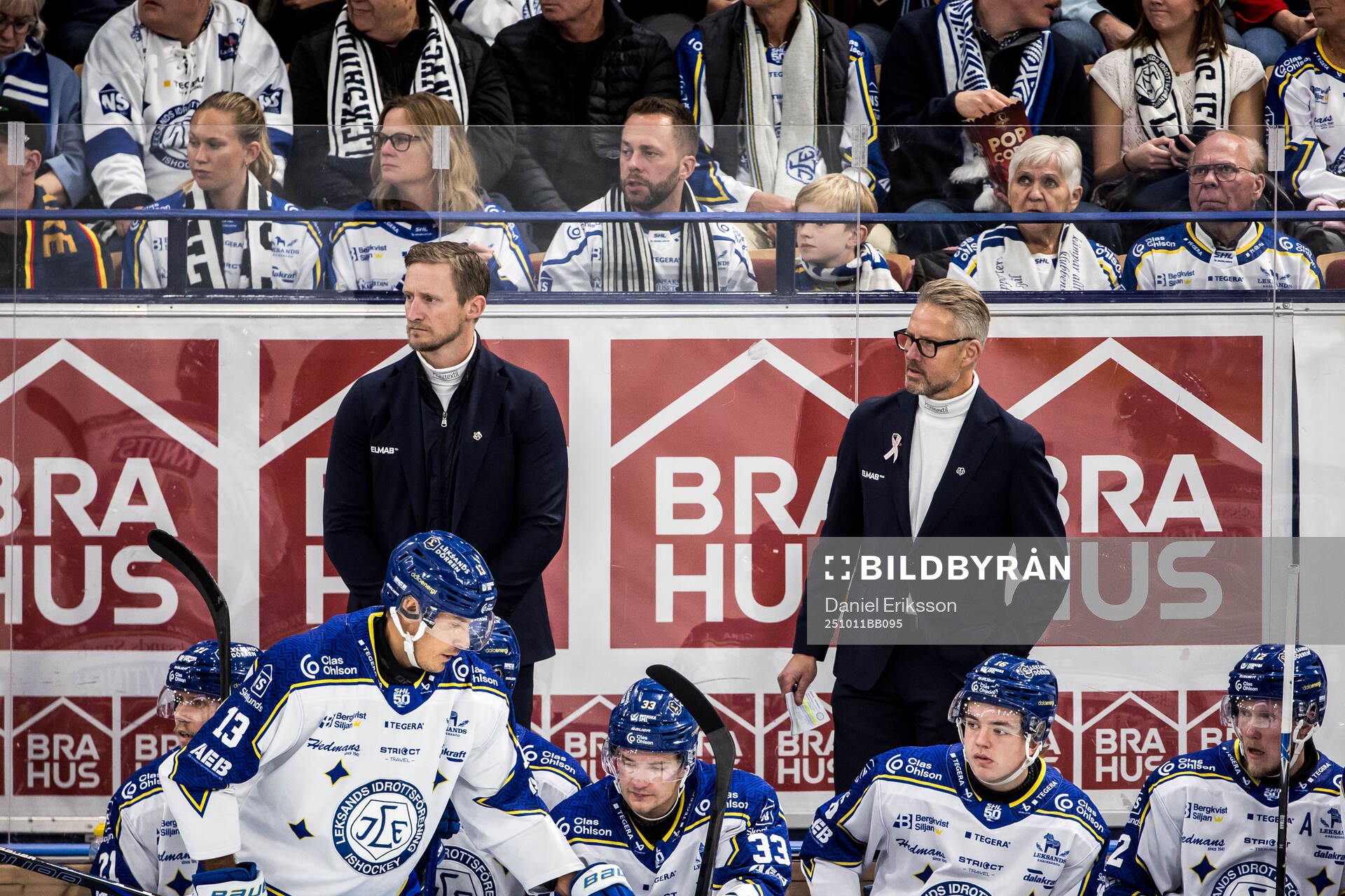 Leksands assisterande tränare David Printz och tränare