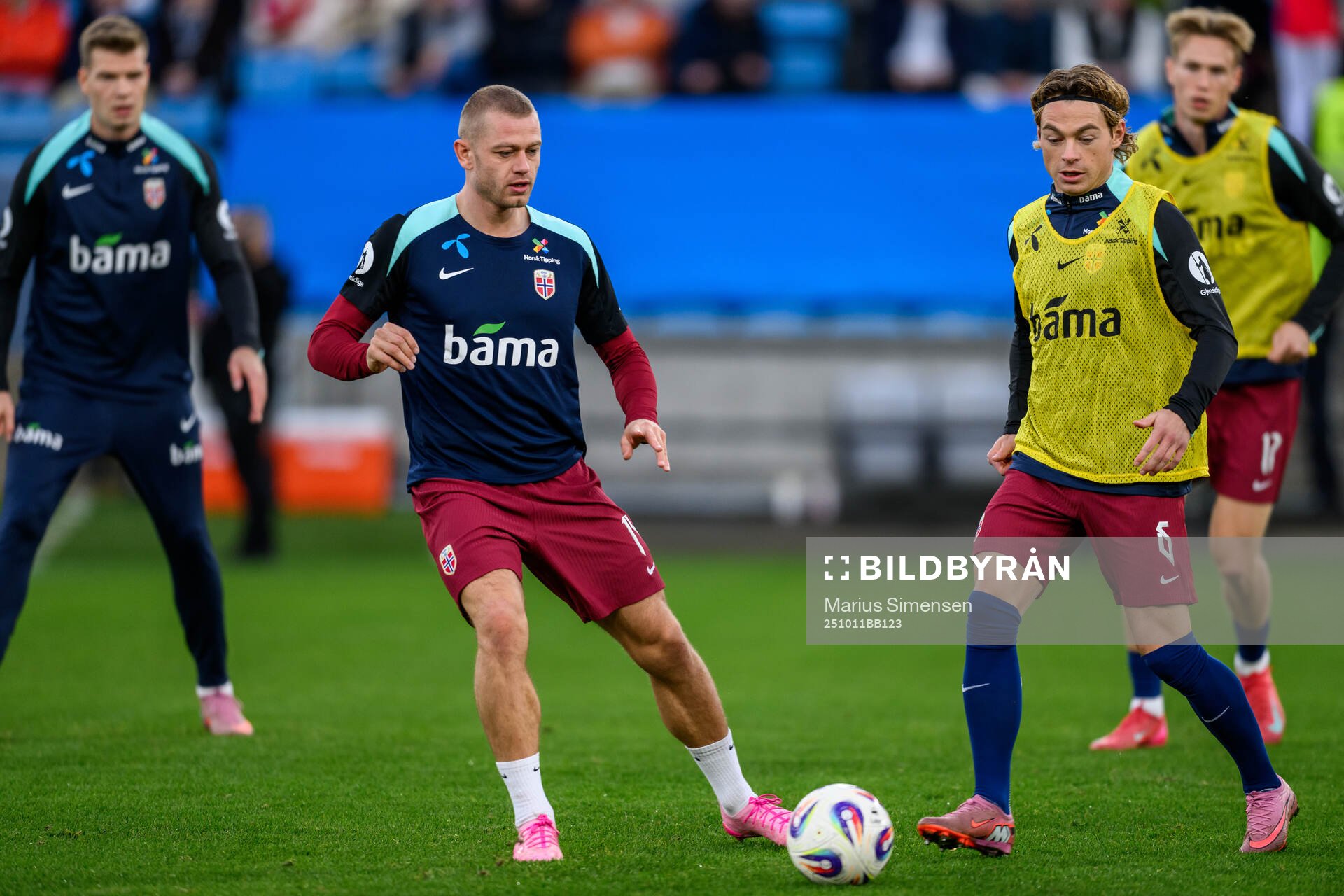 Julian Ryerson and Patrick Berg of Norway