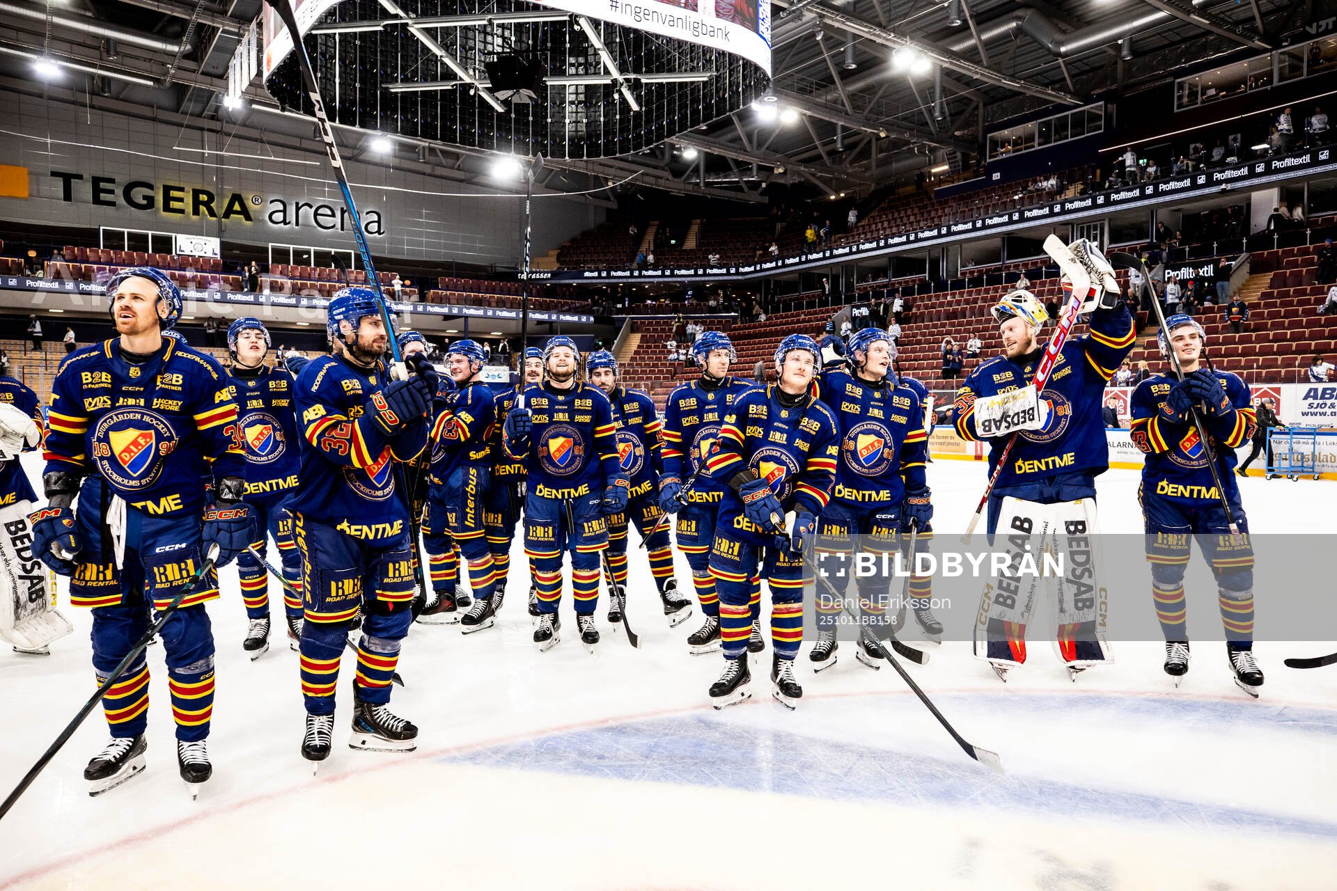 Djurgårdens spelarna jublar