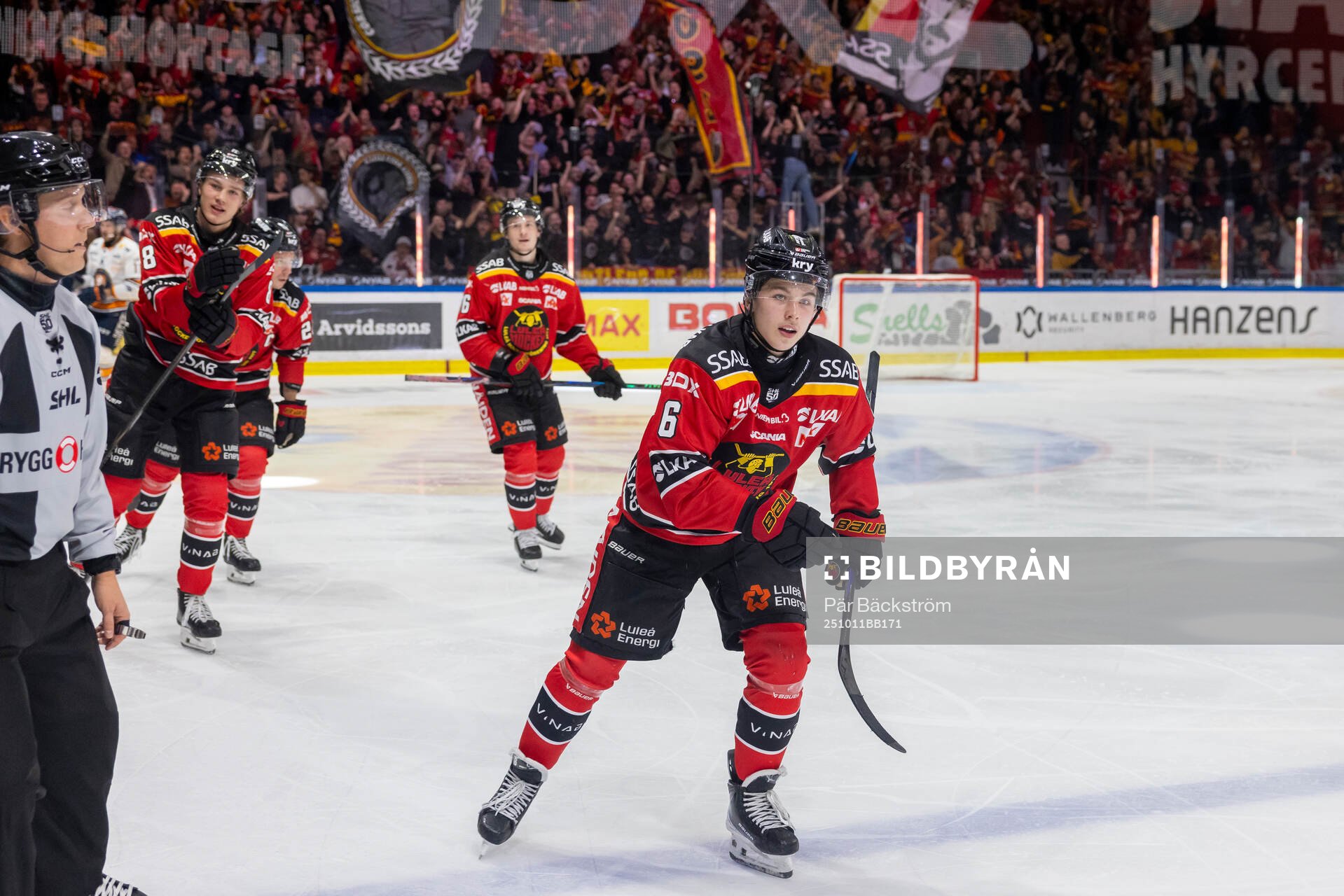 Luleås Isac Hedqvist jublar