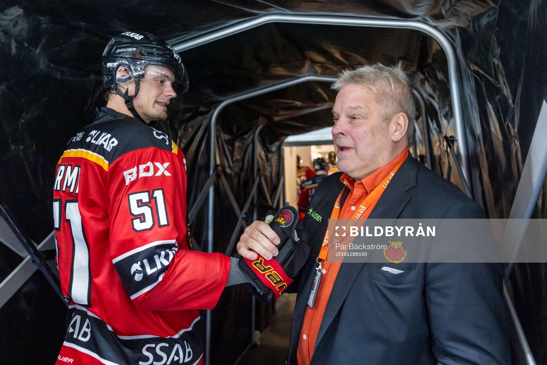 Luleås general manager Thomas Fröberg och Markus Nurmi