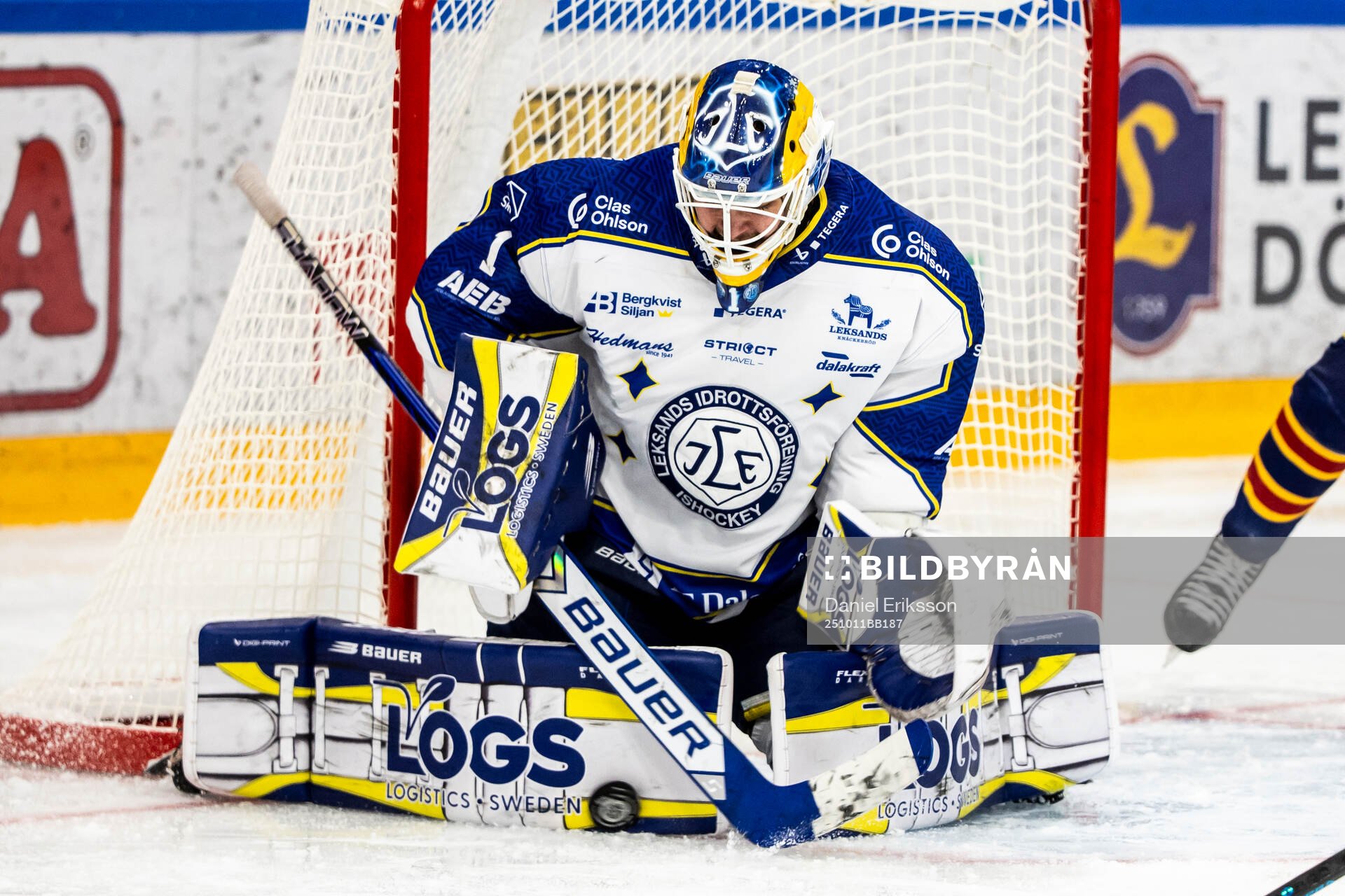 Leksands målvakt Marcus Gidlöf