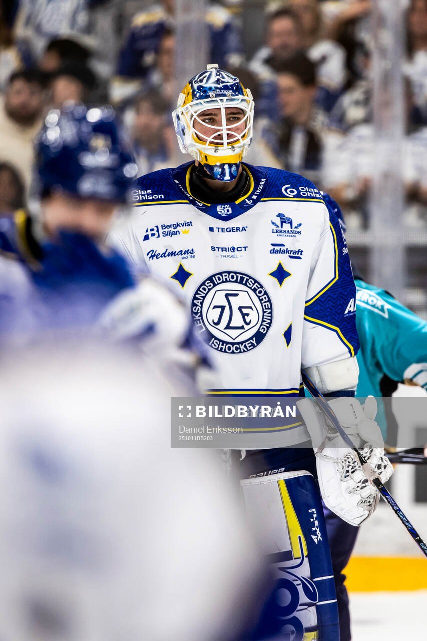 Leksands målvakt Marcus Gidlöf