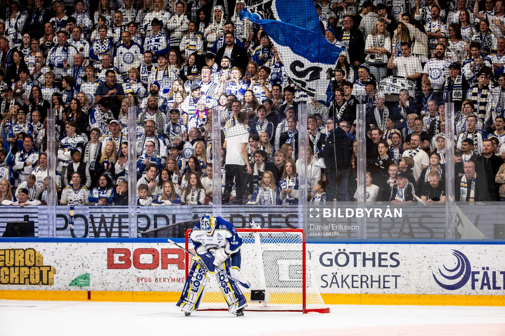 Leksands målvakt Marcus Gidlöf