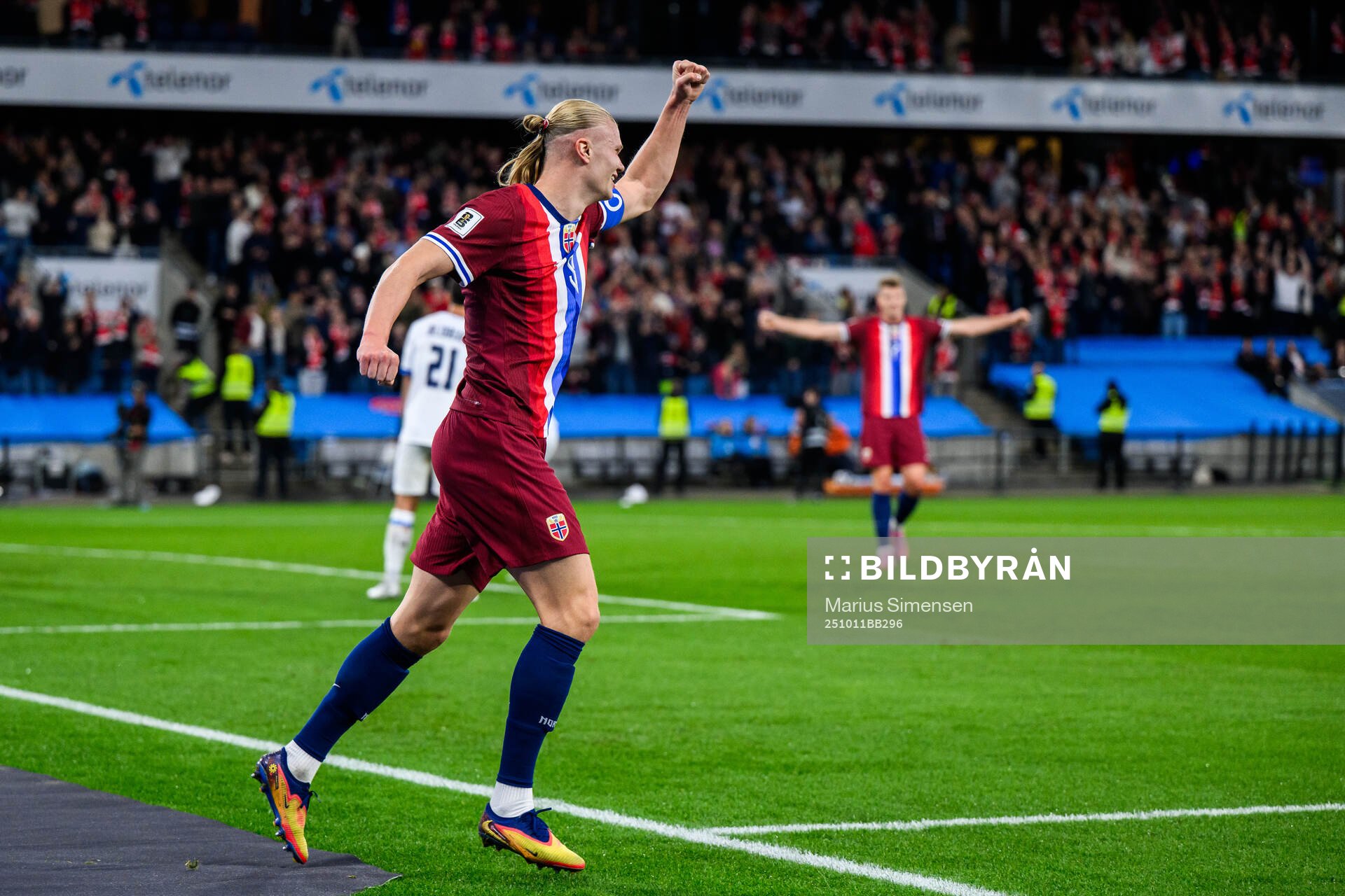Erling Braut Haaland of Norway celebrates