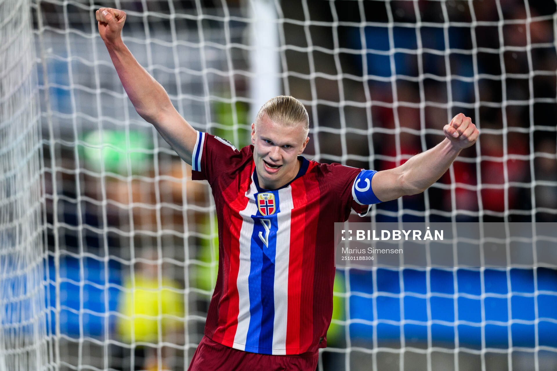 Erling Braut Haaland of Norway celebrates