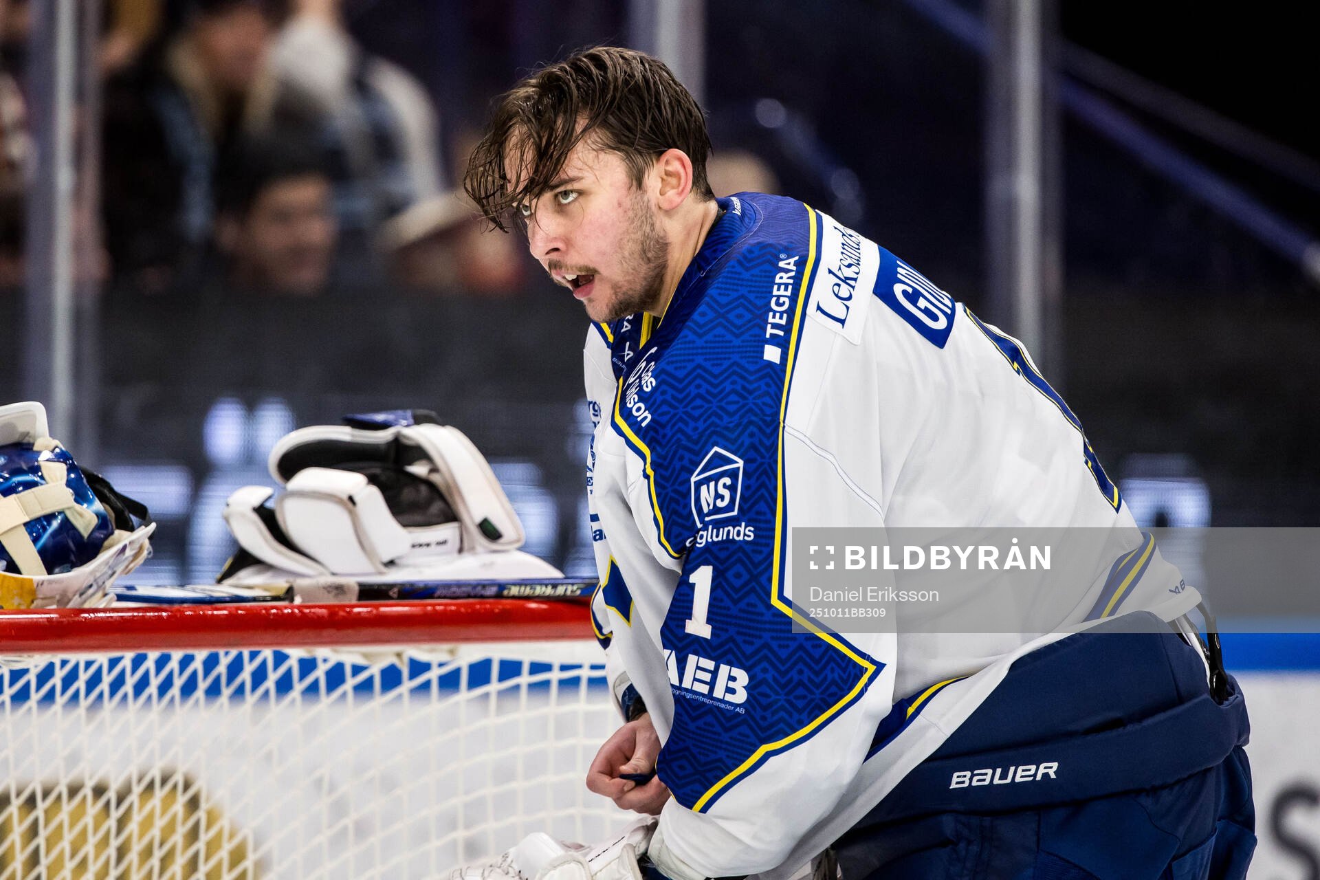 Leksands målvakt Marcus Gidlöf