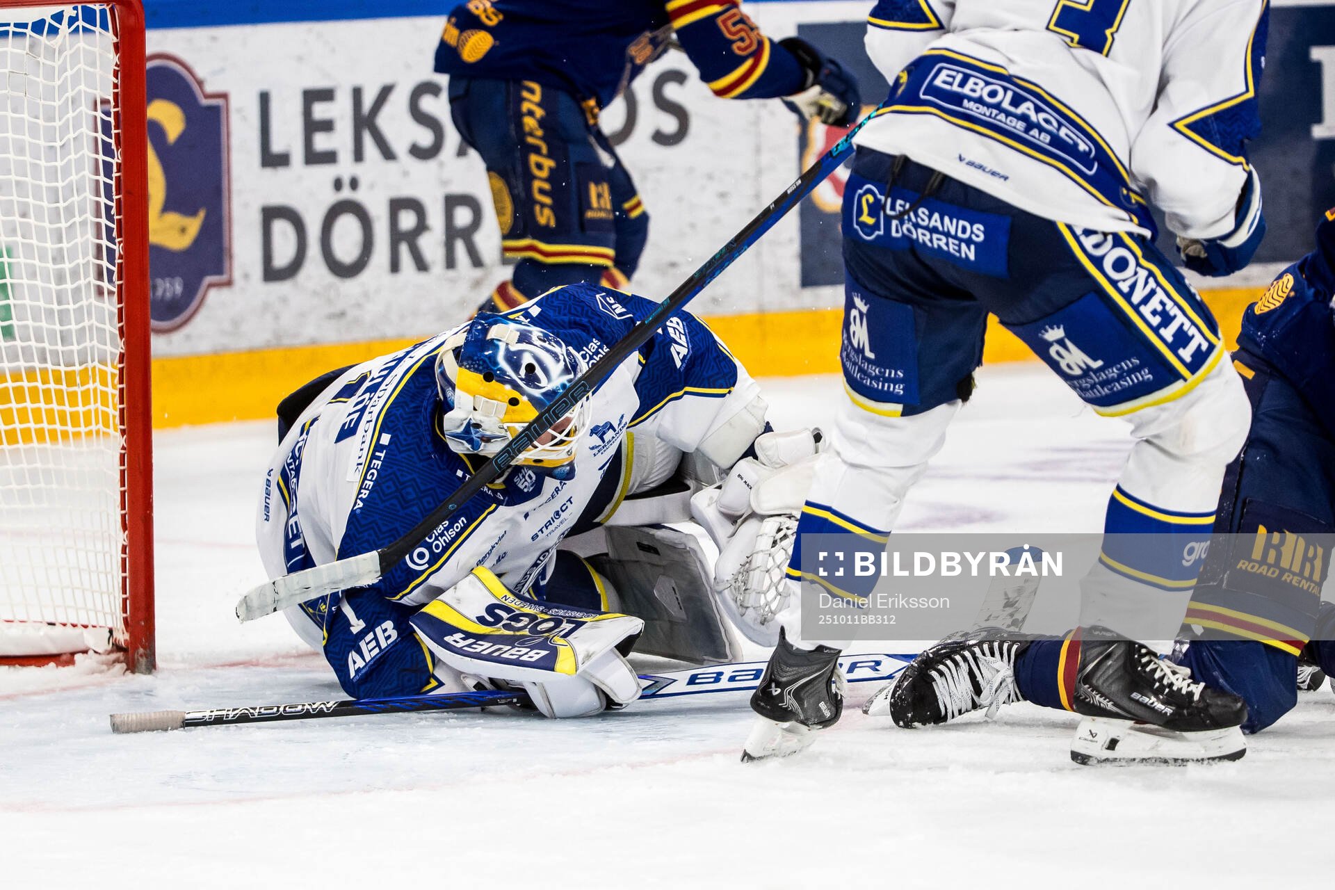 Leksands målvakt Marcus Gidlöf