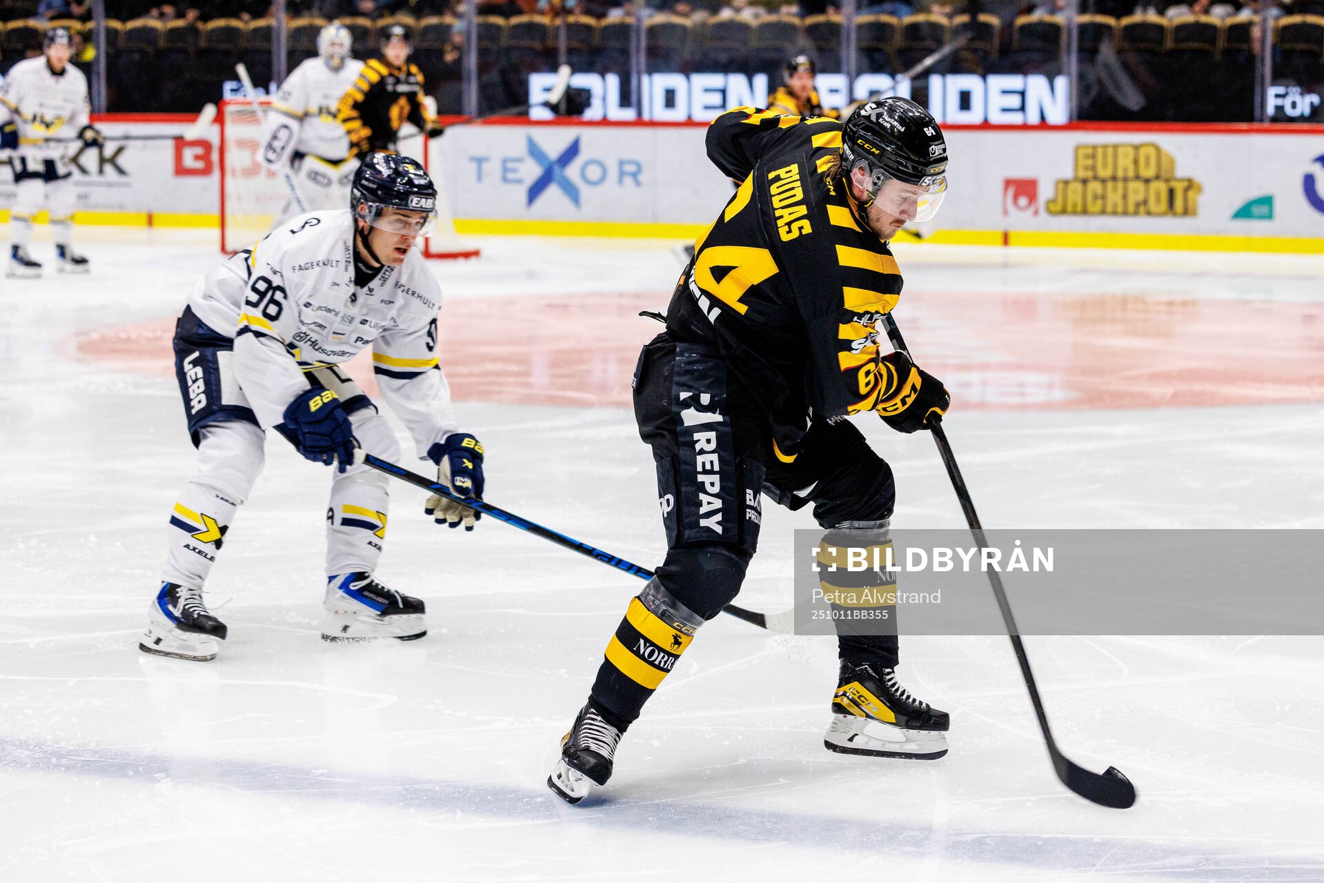HV71s Nikola Pasic och Skellefteås Jonathan Pudas