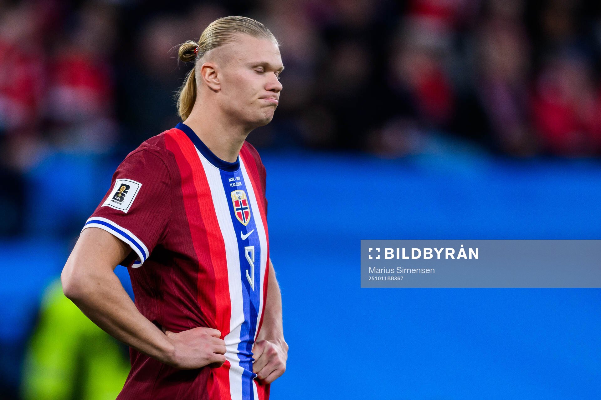 Erling Braut Haaland of Norway looks dejected