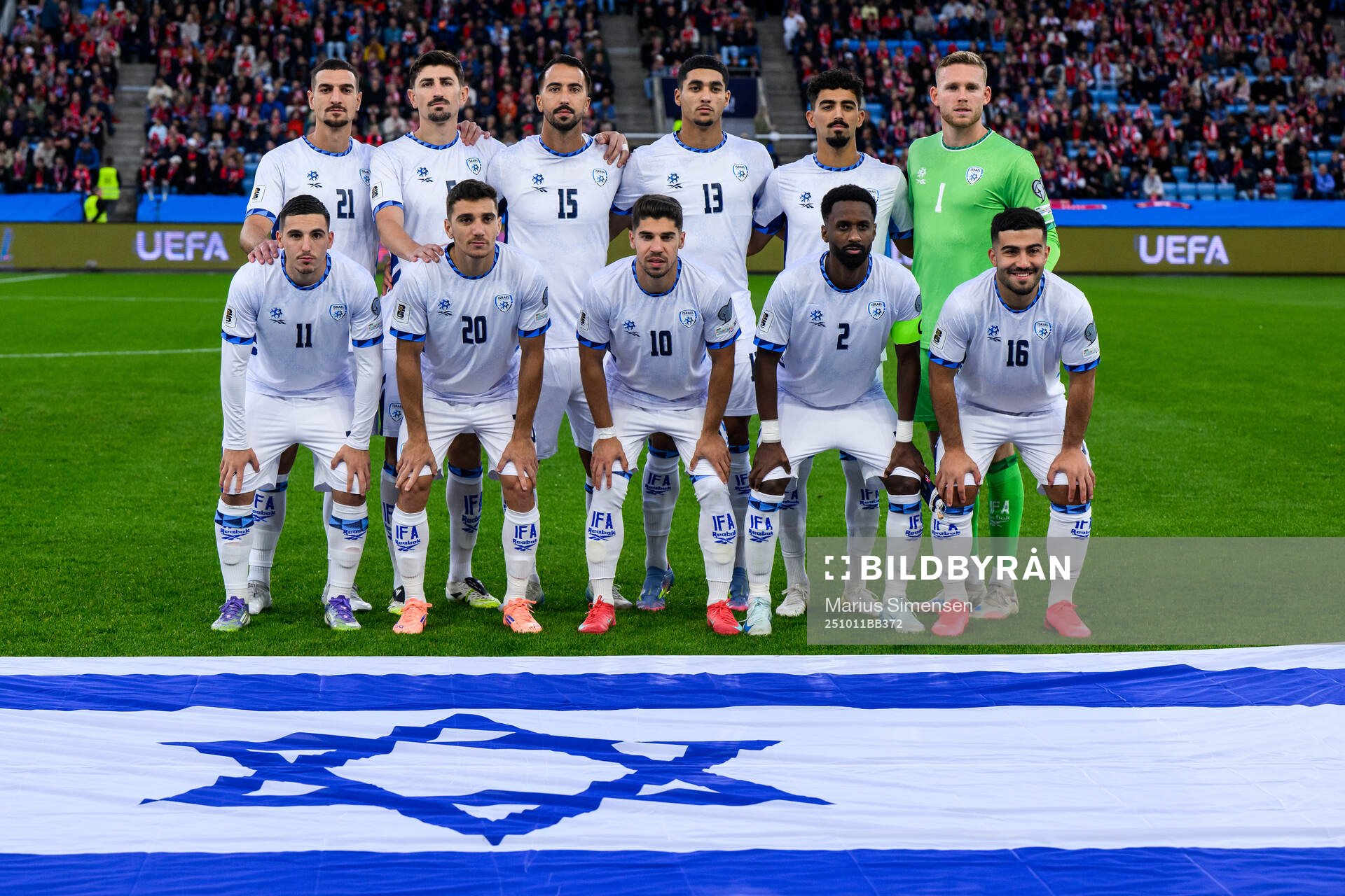 The starting eleven of Israel