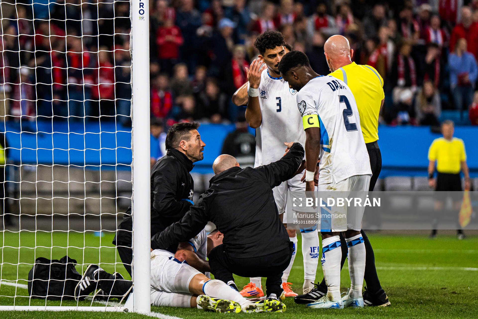 Idan Nachmias of Israel in pain