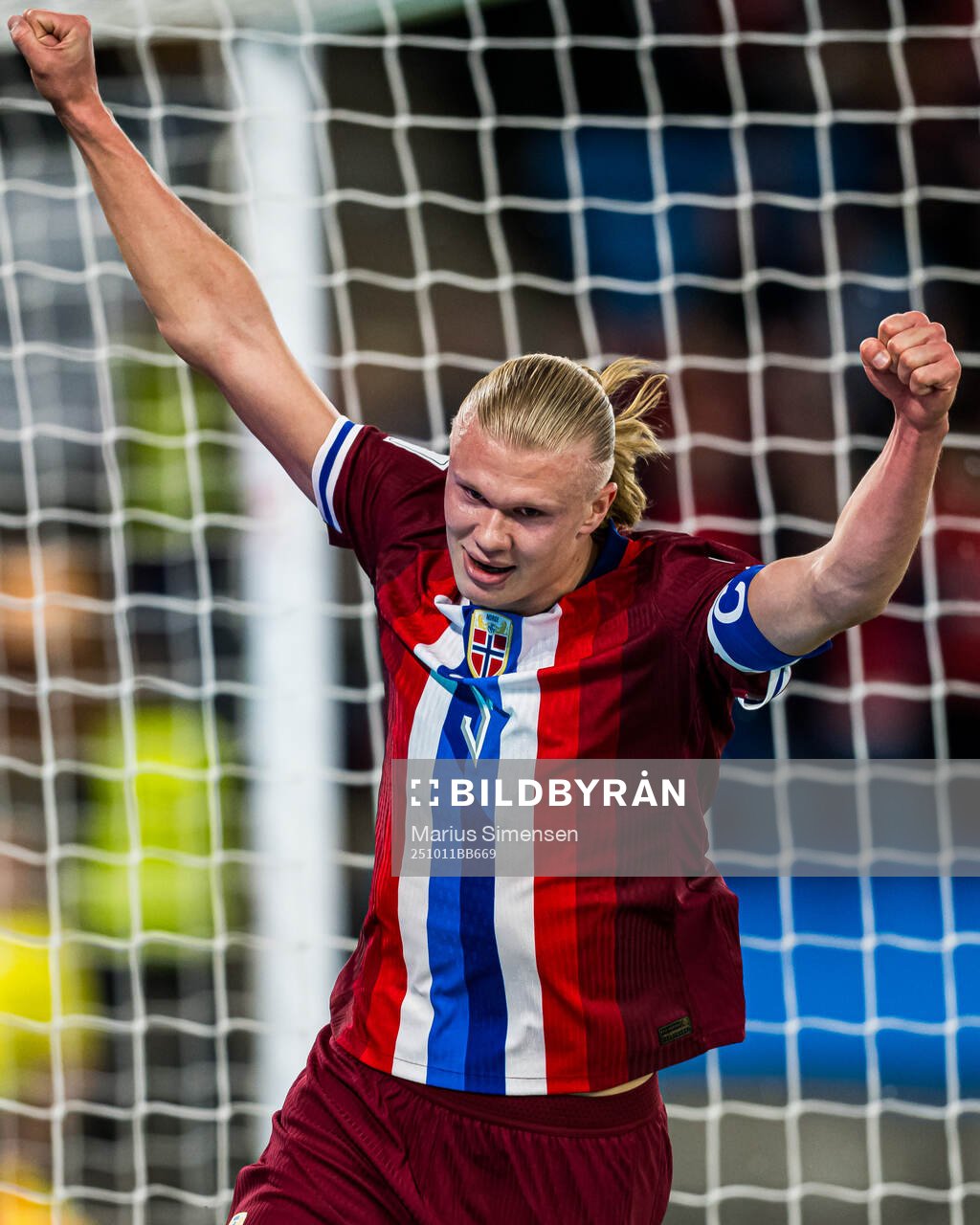 Erling Braut Haaland of Norway celebrates