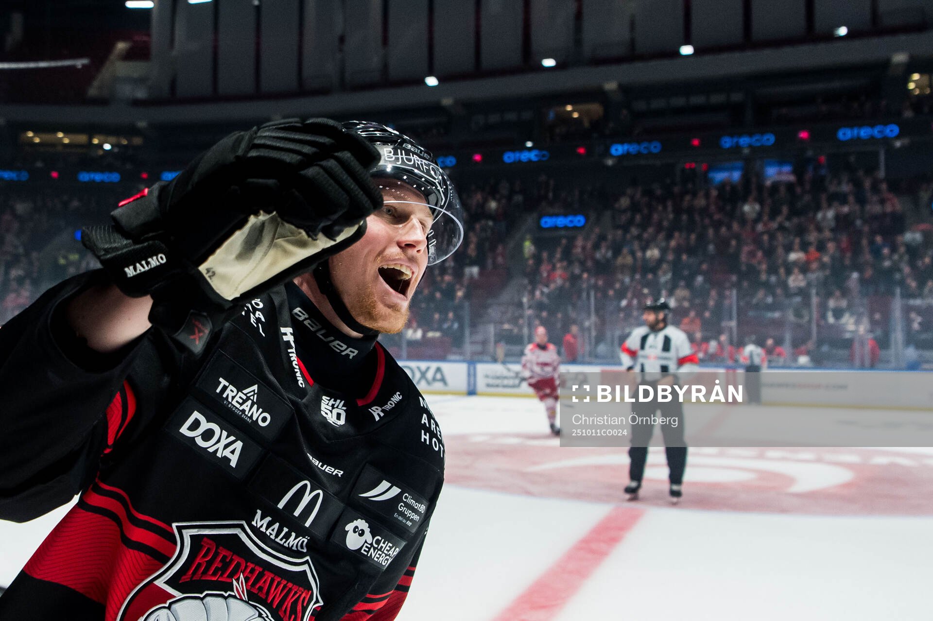 Malmö Redhawks Robin Salo jublar