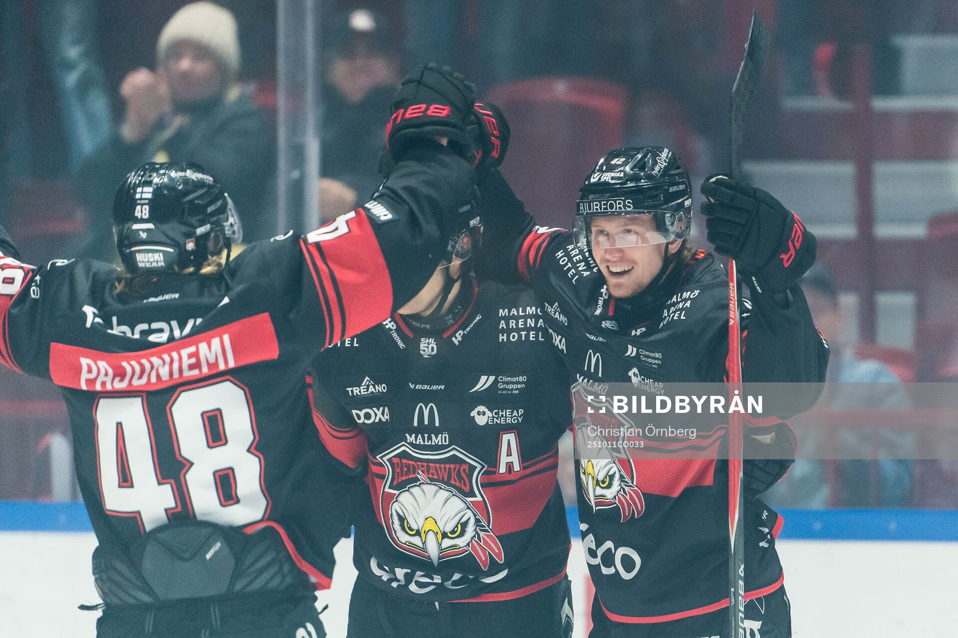 Malmö Redhawks Robin Salo jublar