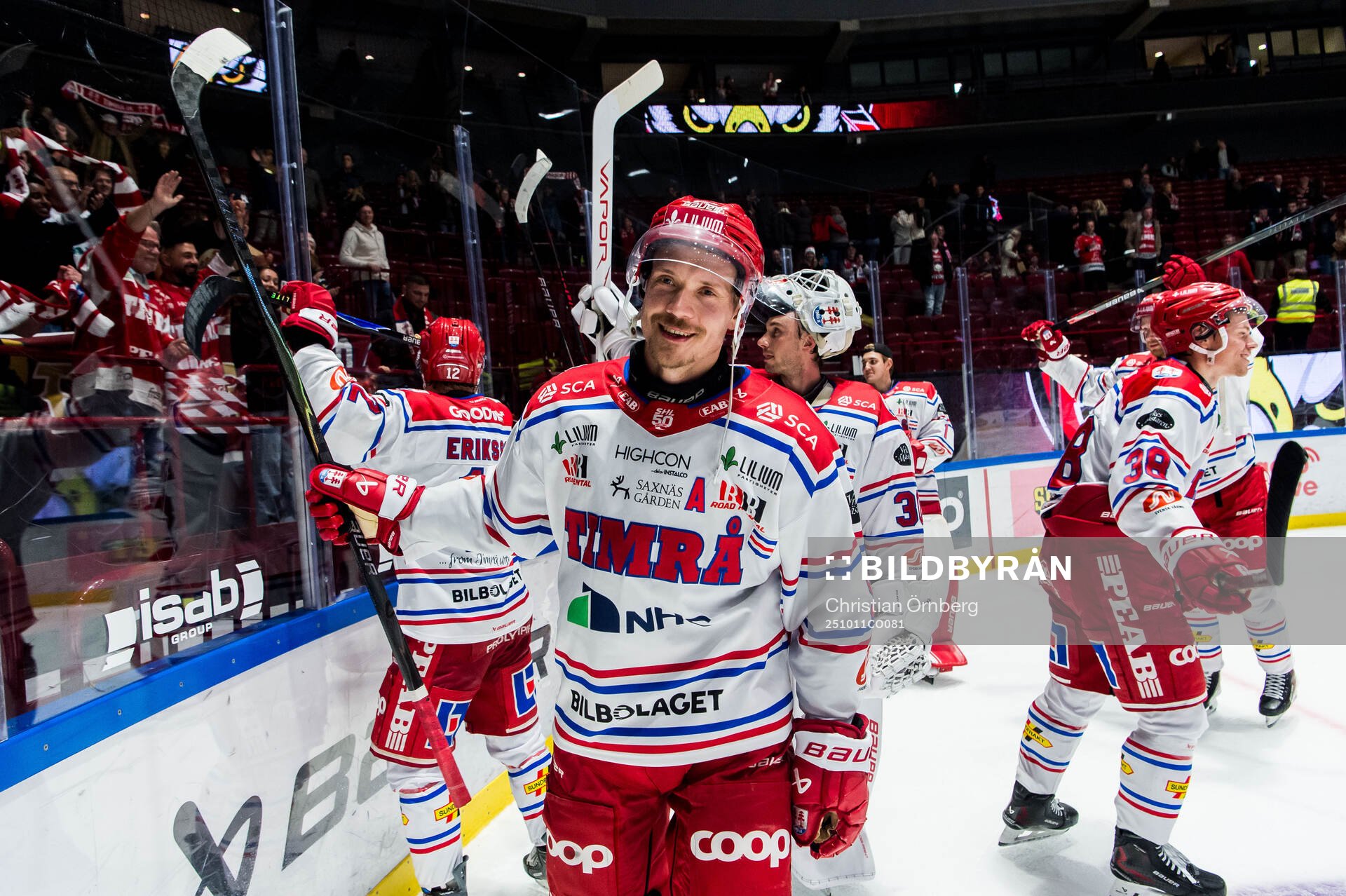 Timrås Didrik Strömberg jublar