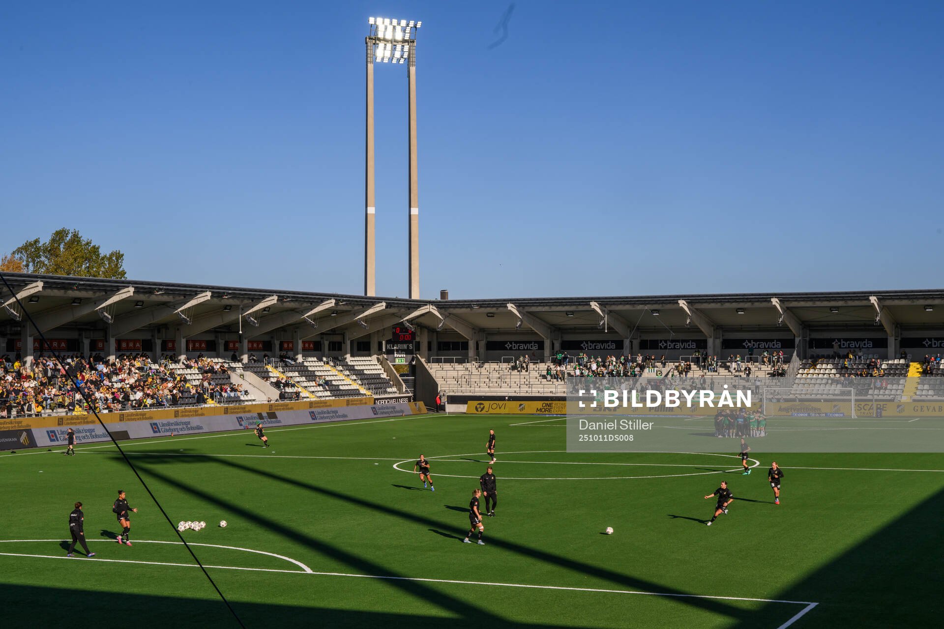 Interiör vy av Bravida Arena