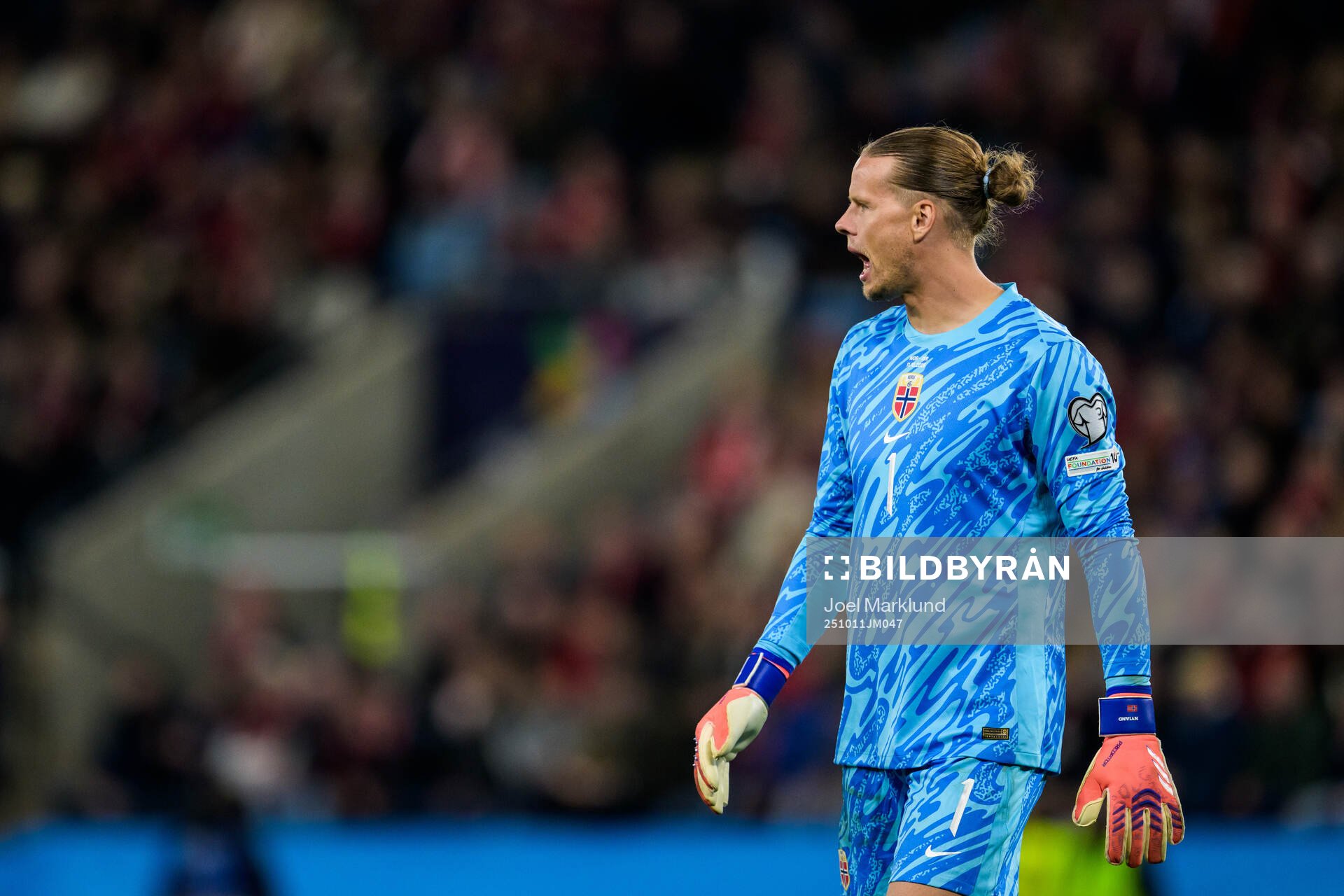 Goalkeeper Ørjan Nyland of Norway