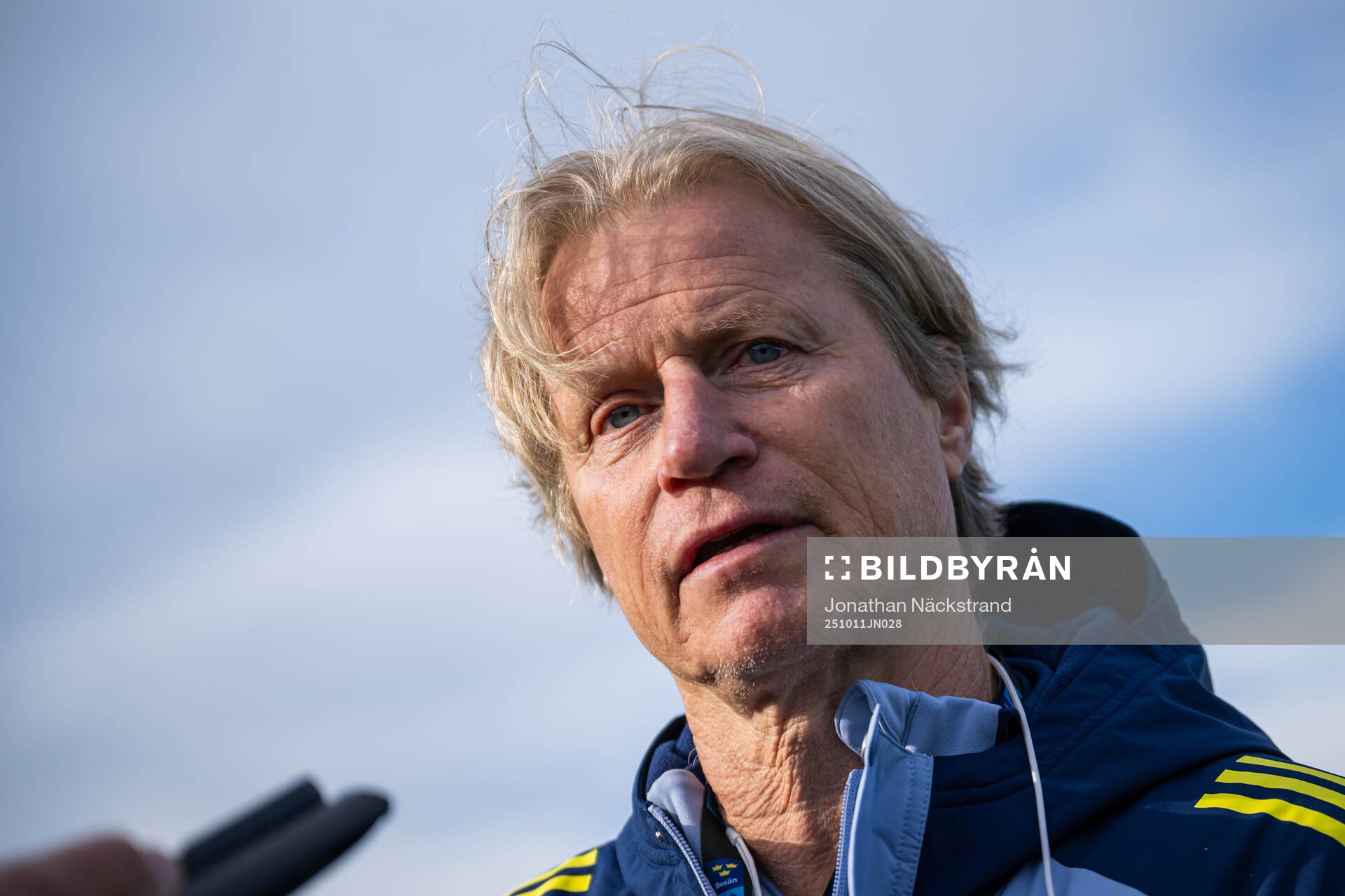 Head of delegation Stefan Pettersson of the Swedish men's