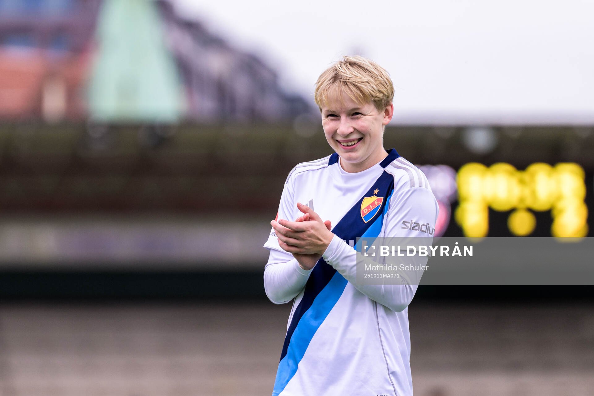 Djurgårdens Olivia Ulenius jublar
