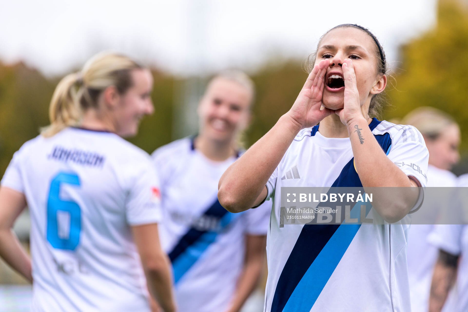 Djurgårdens Alexsandra Lobanova jublar